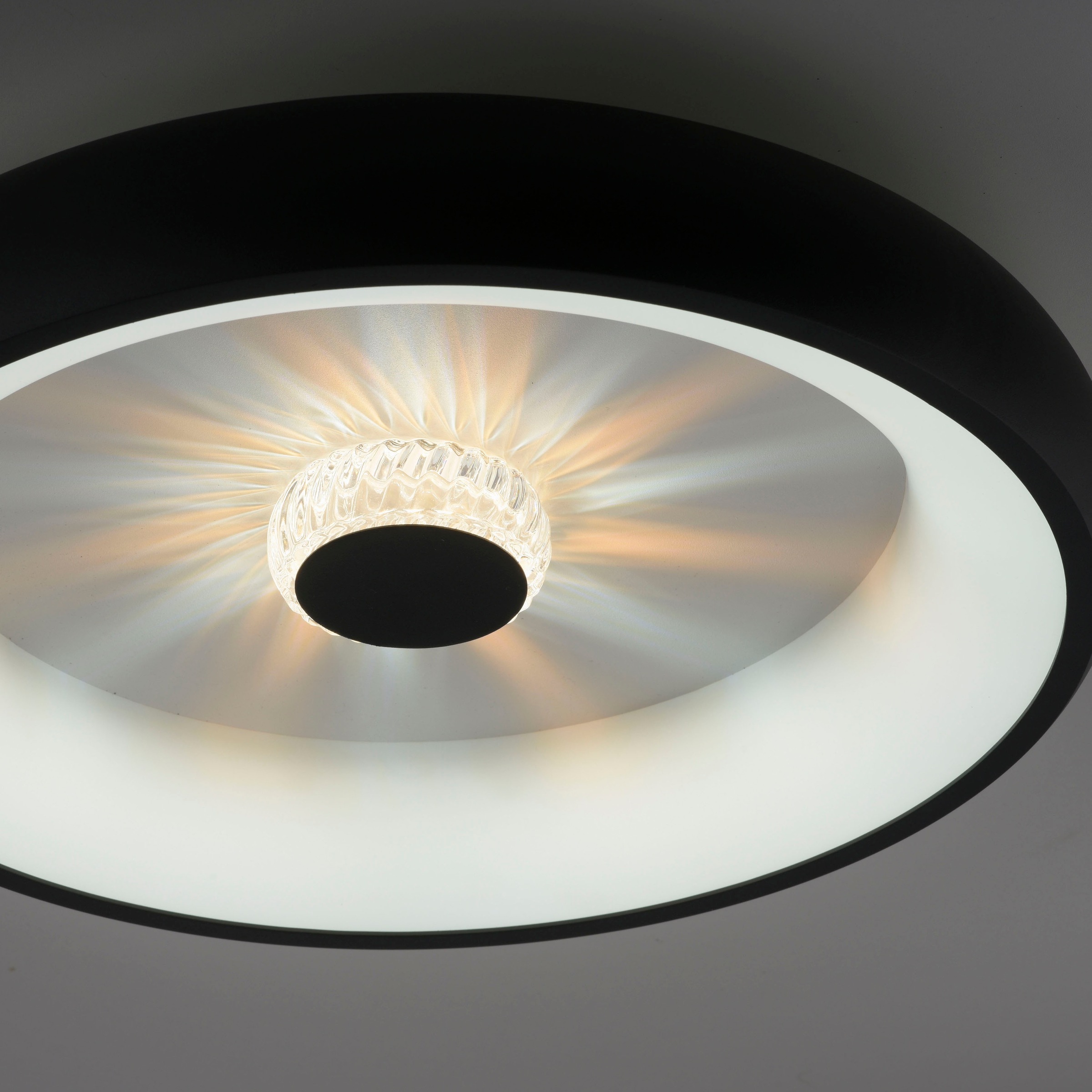 JUST LIGHT Deckenleuchte »VERTIGO«, 1 flammig, Leuchtmittel LED-Board | LED fest integriert, CCT über Fernbedienung, Funk inkl., separat steuerbar über FB, Memory