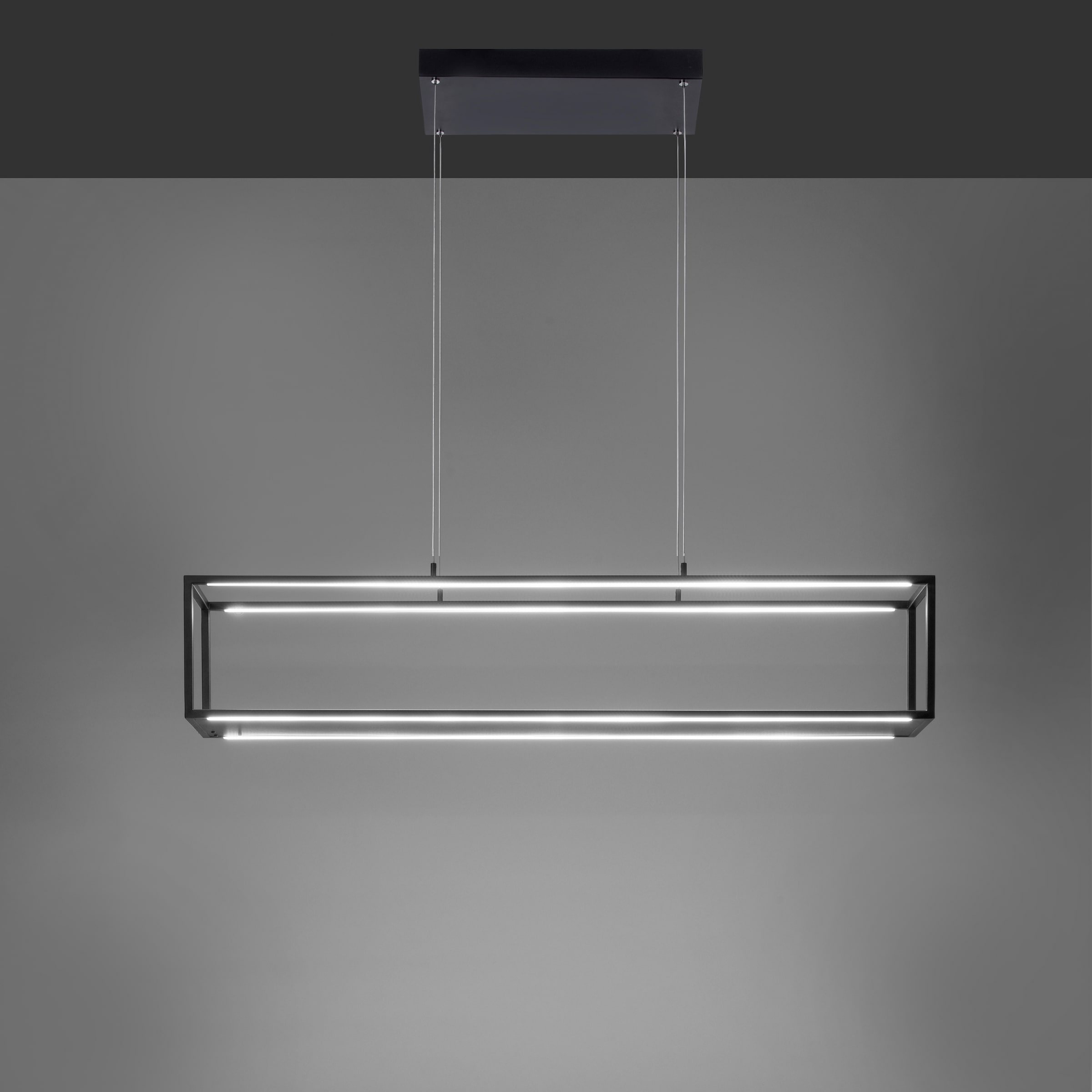 Places of Style LED Pendelleuchte »Cashel«, 4 flammig, Leuchtmittel LED-Board | LED fest integriert, LED Pendelleuchte, warmweißes Licht, 3000 K, inkl 3-Stufen-Touchdimmer