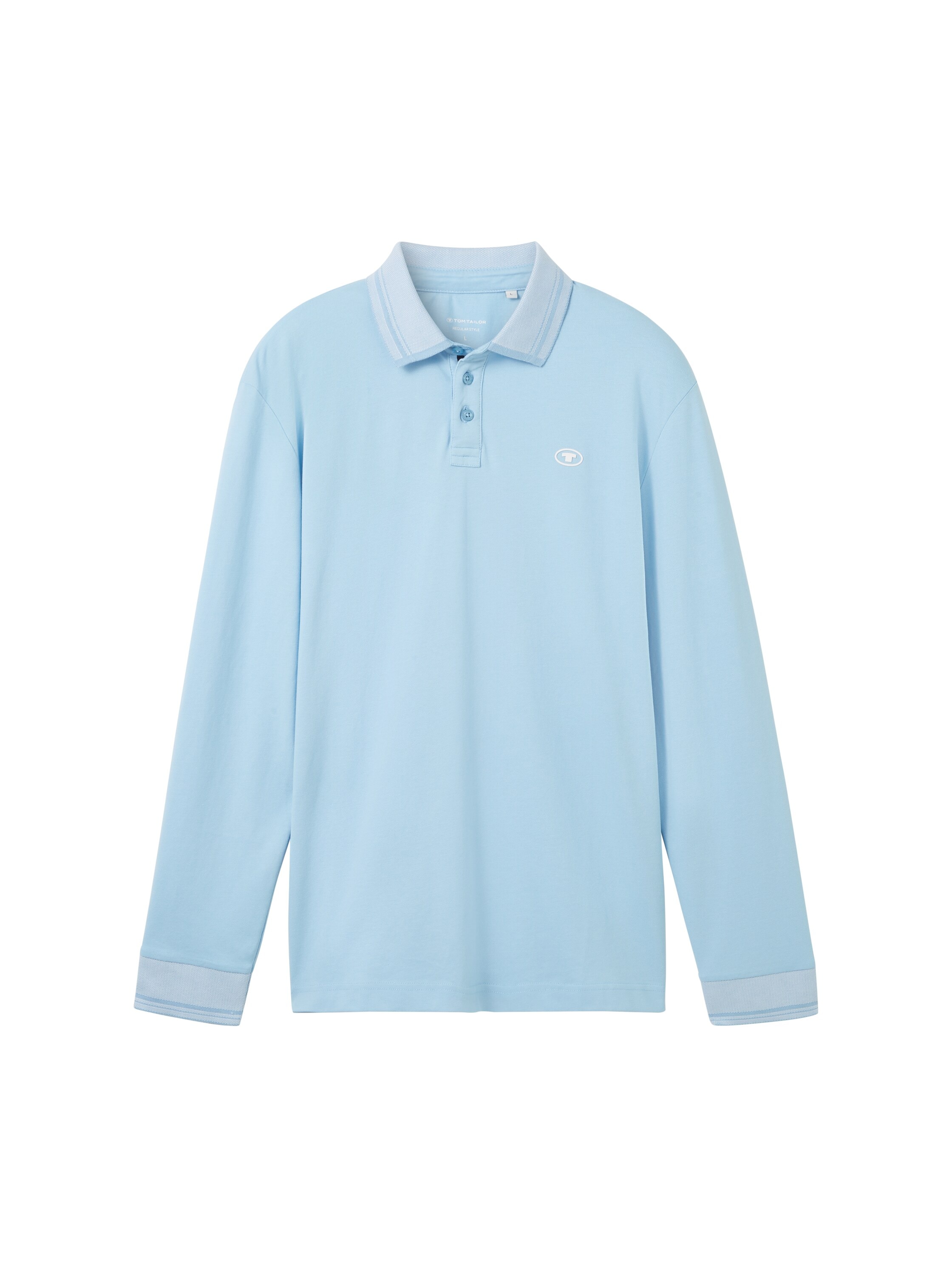 TOM TAILOR Langarm-Poloshirt, mit Logoprint