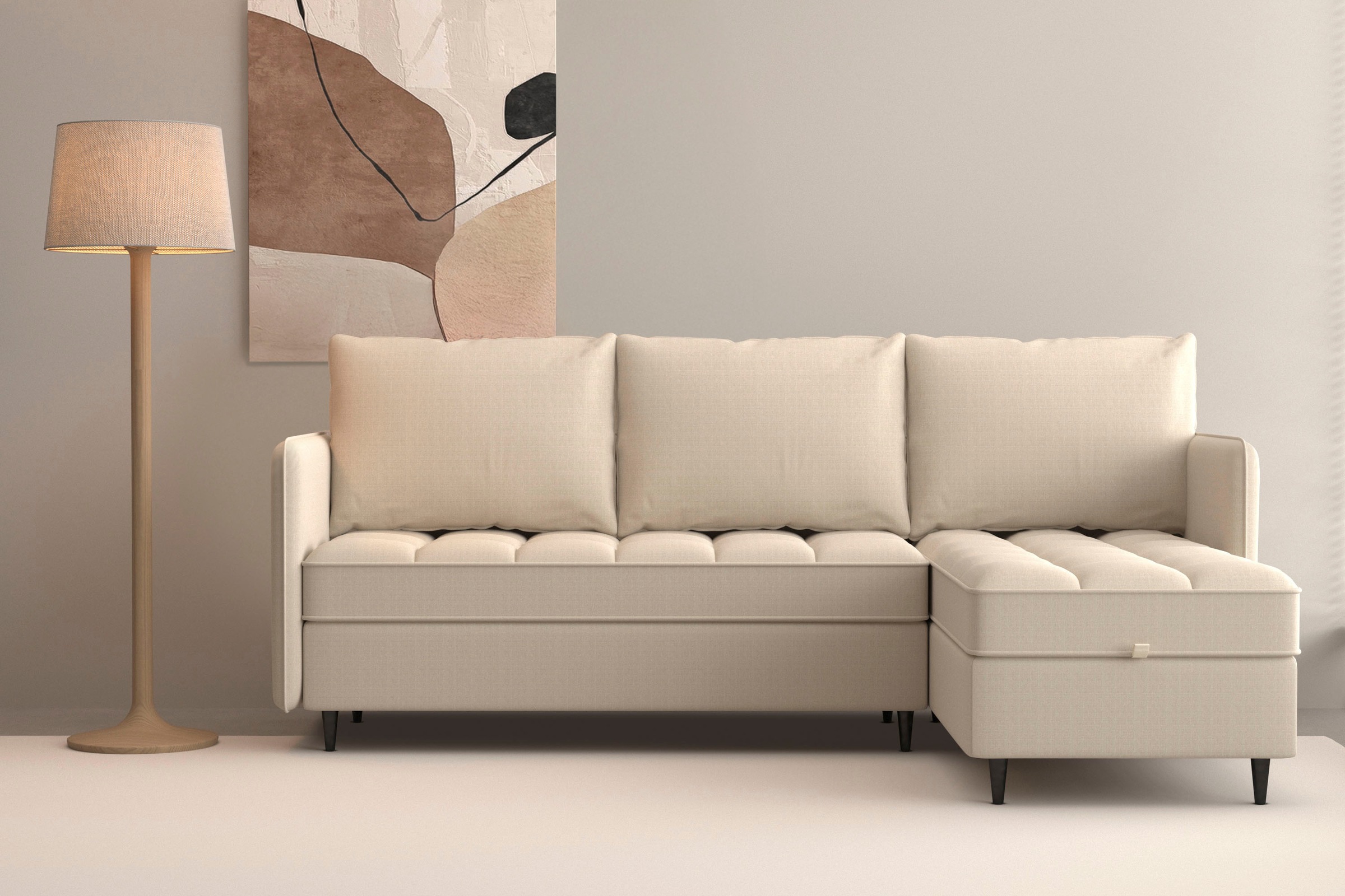 Dorel Home Ecksofa »LINDHUS, L-Form, verschiedene Stellvarianten, Schlaf-Li günstig online kaufen