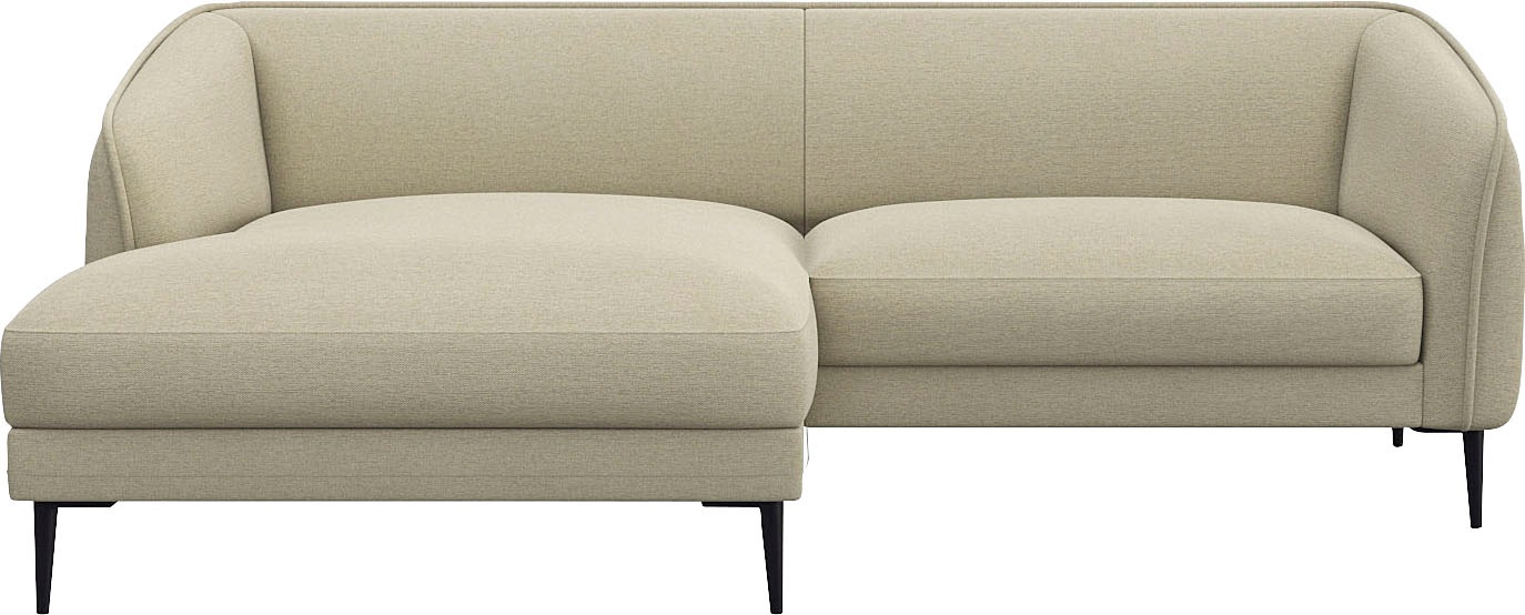 FLEXLUX Ecksofa »Belle Designsofa, bequem durch Kaltschaum im Sitz«, Skandi günstig online kaufen