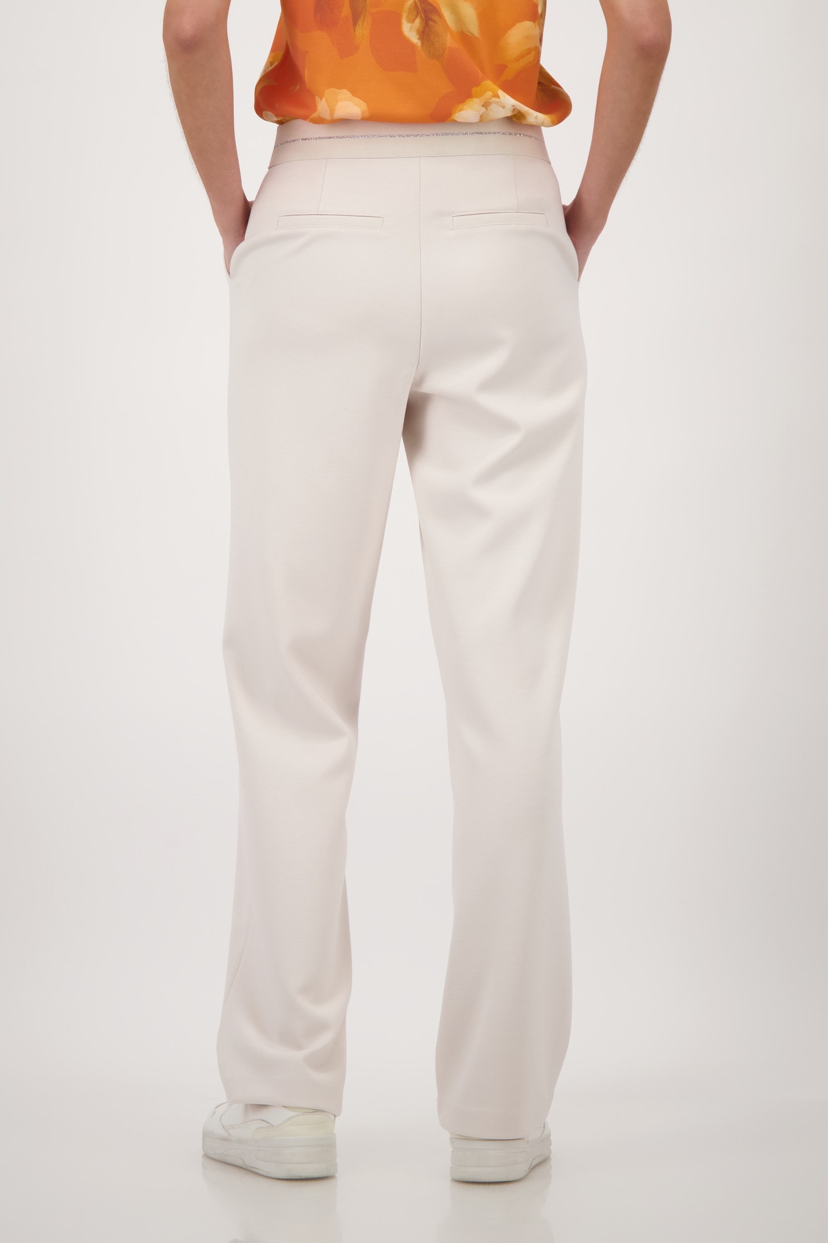 Monari Jogger Pants »Basic Lurex«  elastischer Bund mit Glitzerstreifen, Straight Fit