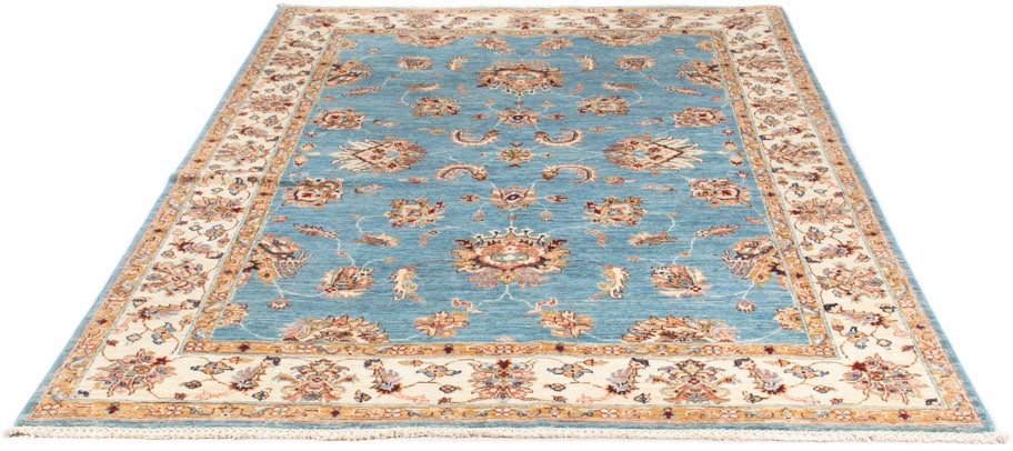 morgenland Orientteppich »Ziegler - 214 x 154 cm - hellblau«, rechteckig, W günstig online kaufen