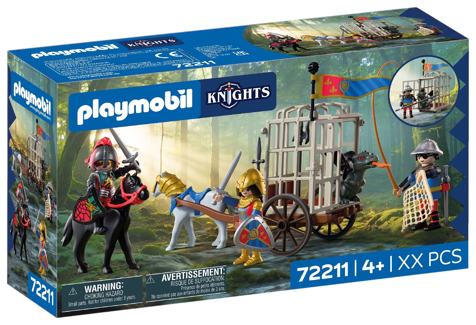 Playmobil® Konstruktions-Spielset »Drachenentführung (72211), Knights« Made in Europe