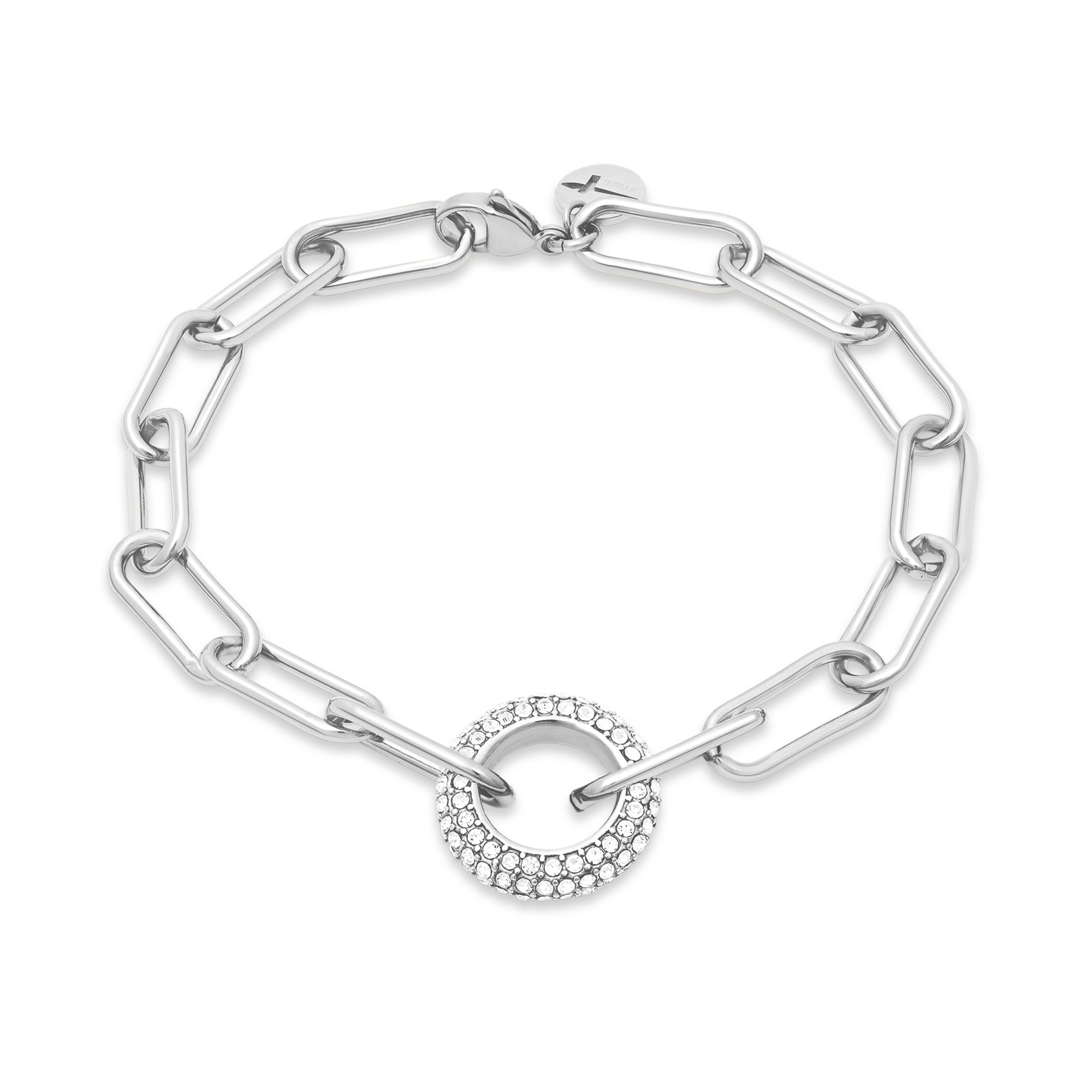 Tamaris Gliederarmband »Schmuck Geschenk Edelstahl Armkette The Glitter Donut«