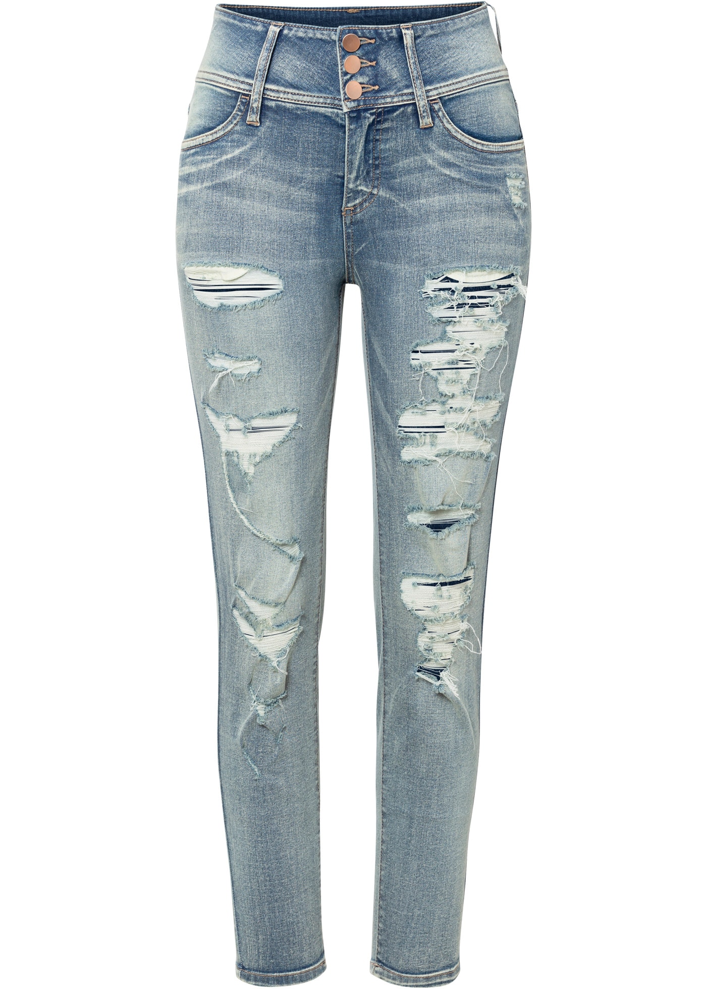 bonprix Skinny-fit-Jeans »Skinny Jeans High Waist, Stretch«, Skinny Jeans High Waist, Stretch
