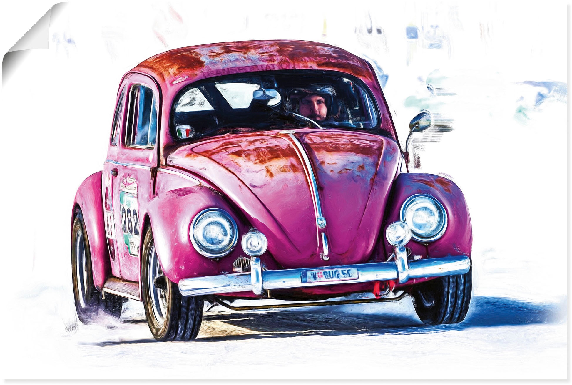 Artland Poster »Kleiner Flitzer« Auto 1 Stk. tlg. als Alubild, Leinwandbild günstig online kaufen