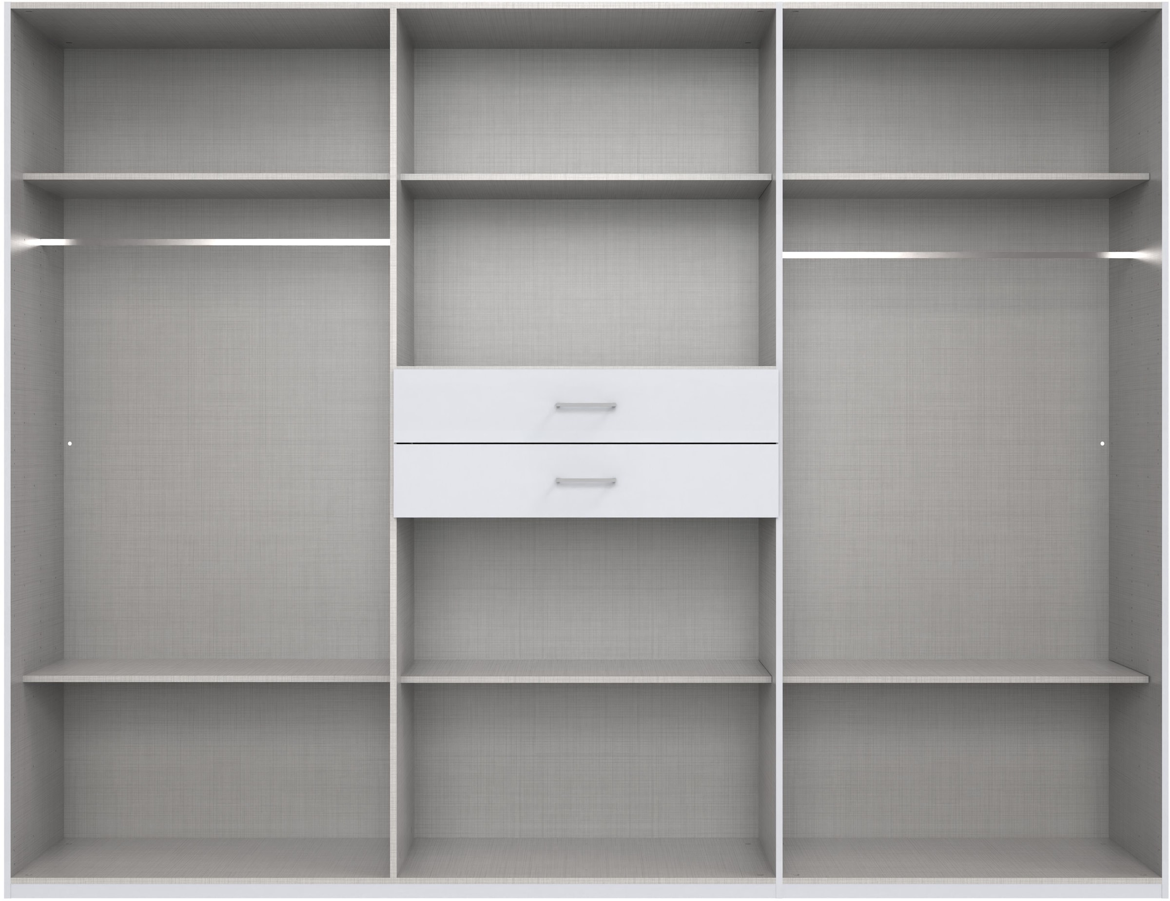 Wimex Kleiderschrank »Diver Drehtürenschrank mit Spiegel, 180, 225 o. 270cm breit«, Bestseller Schlafzimmerschrank wahlweise 3 Innenausstattungen