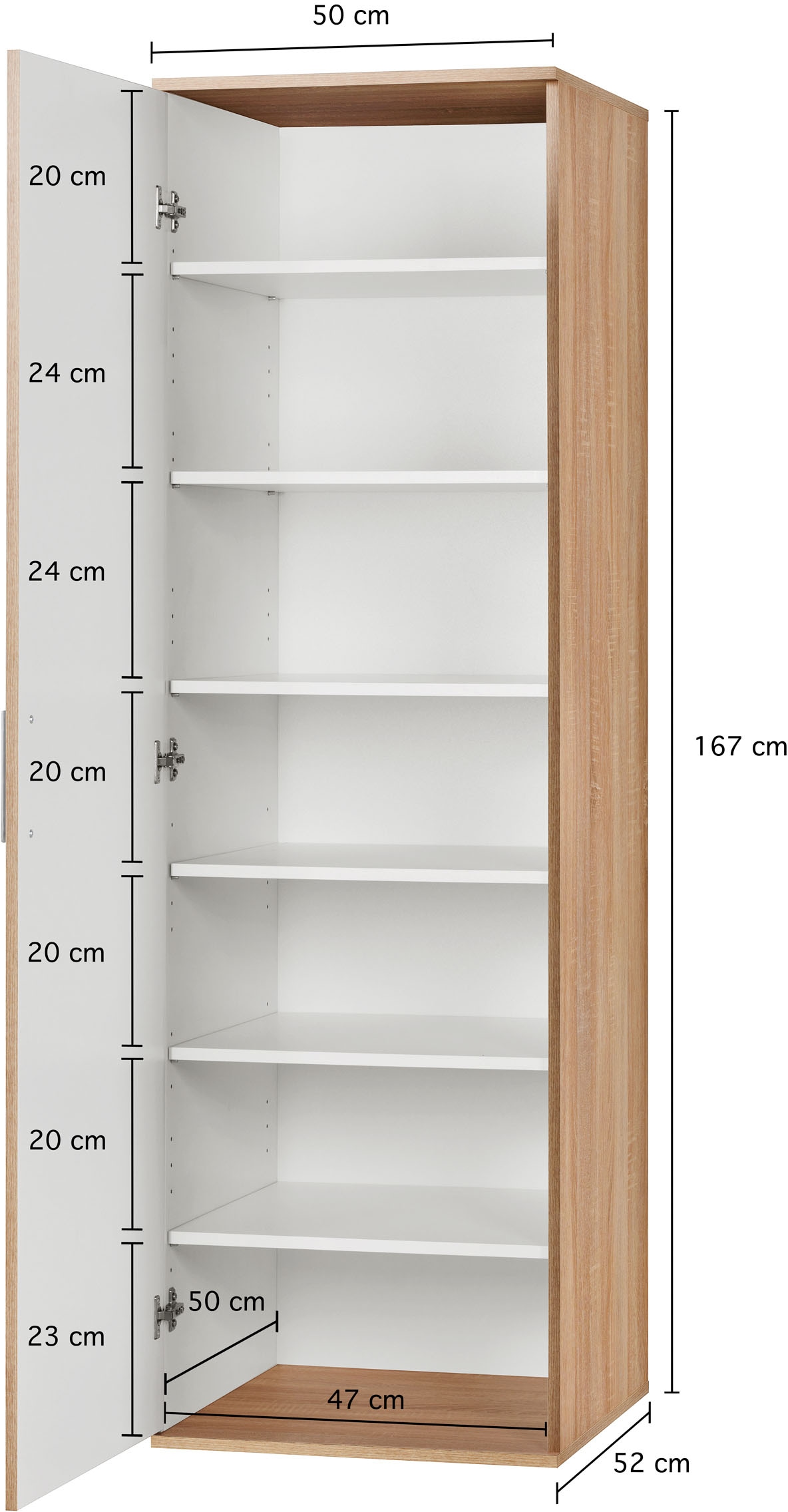 Procontour Mehrzweckschrank »Haushaltsschrank Clara BESTSELLER!« OTTOs Choice, 