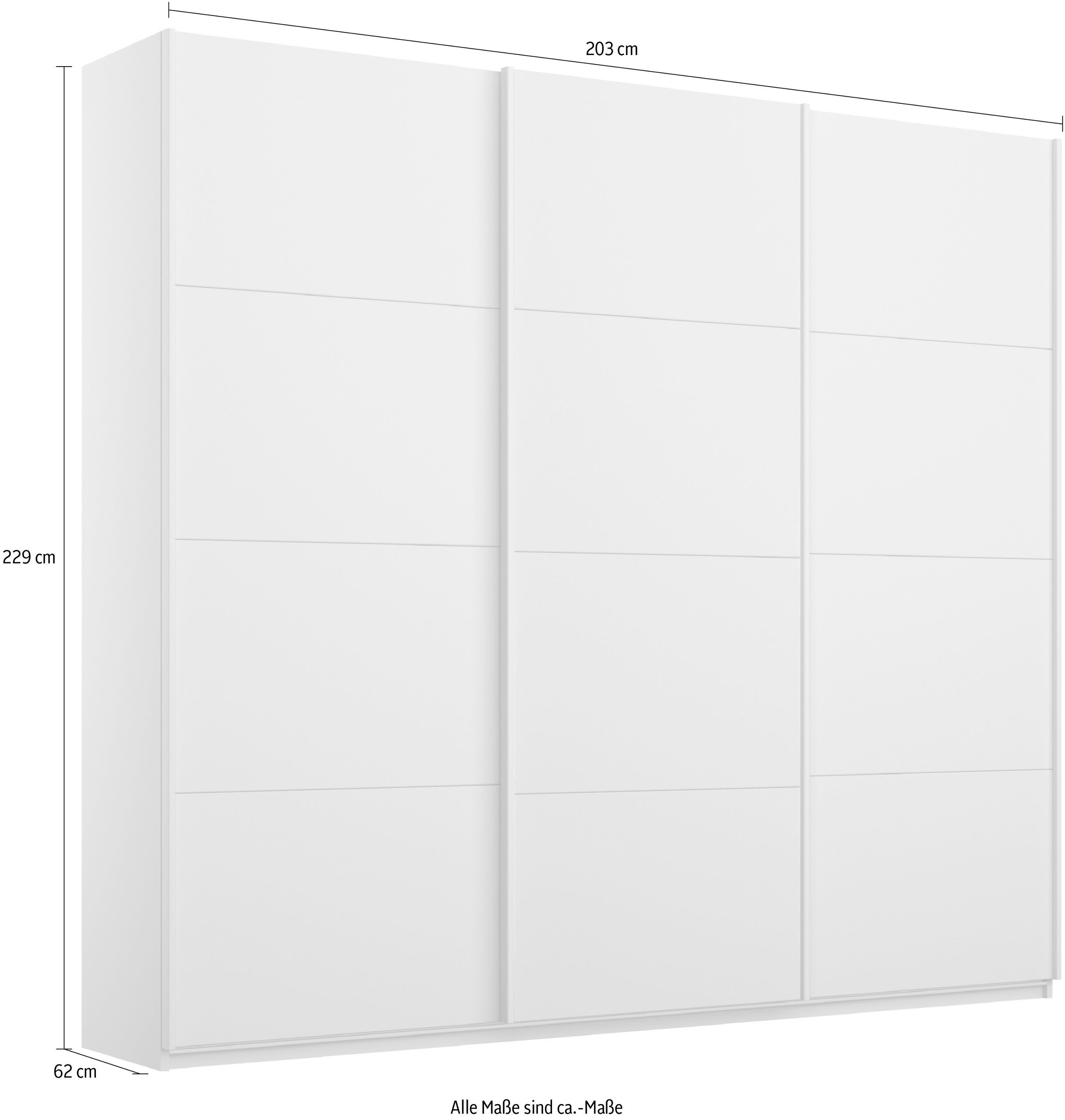 rauch Schwebetürenschrank »Kleiderschrank Schrank Garderobe TOPSELLER OTELI inkl. Inneneinteilung«, mit 3 Innenschubladen sowie zusätzlichen Einlegeböden MADE IN GERMANY