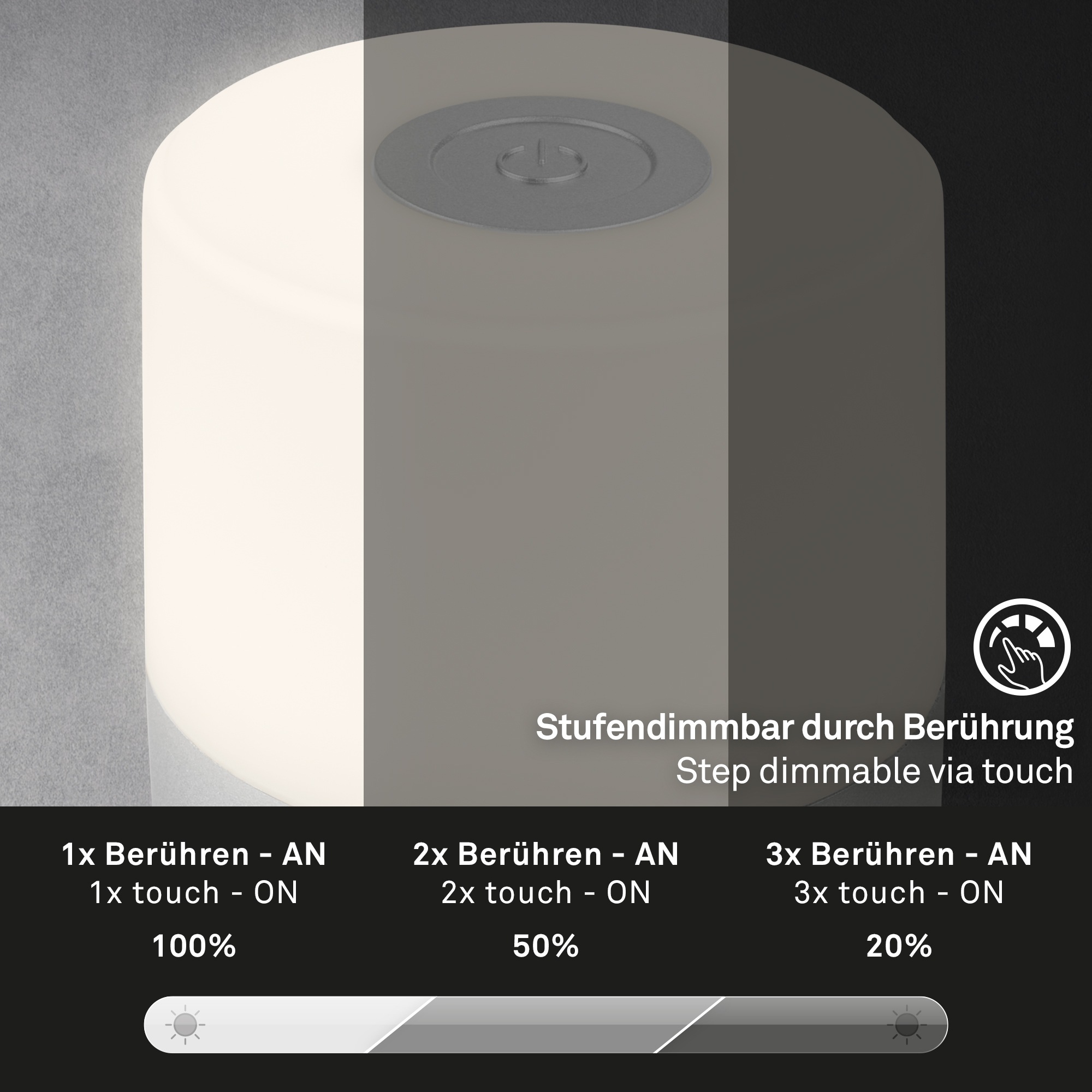 Briloner Leuchten USB Tischleuchte »SMAL«