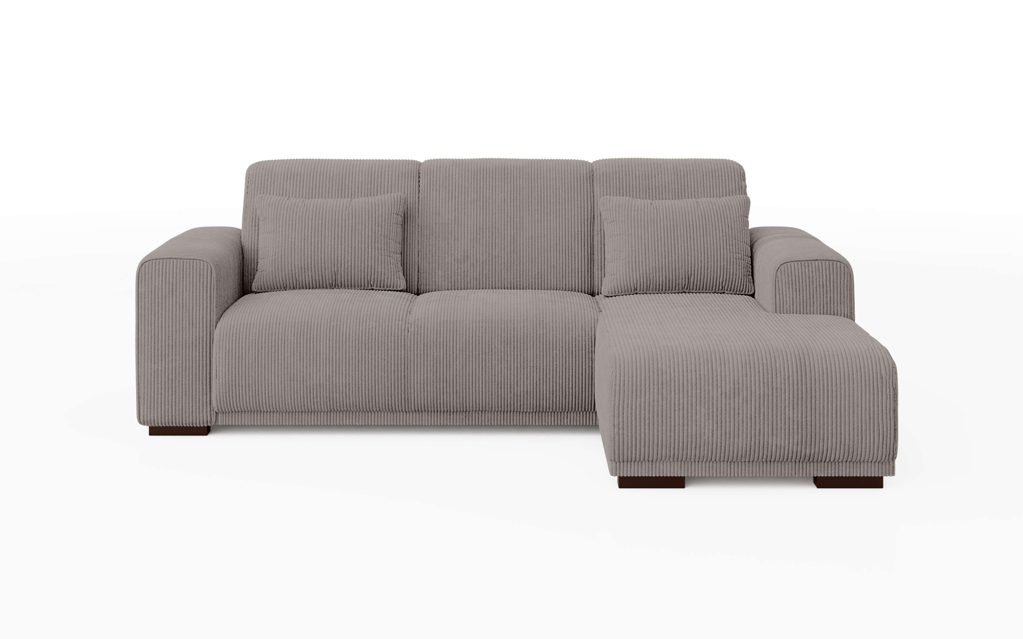 Home affaire Ecksofa »BORNHOLM L-Form mit Recamiere, Maße B/T/H: 234/162/85 cm«, Recamiere links oder rechts bestellbar, Wellenfederung, inkl. 2 Kissen