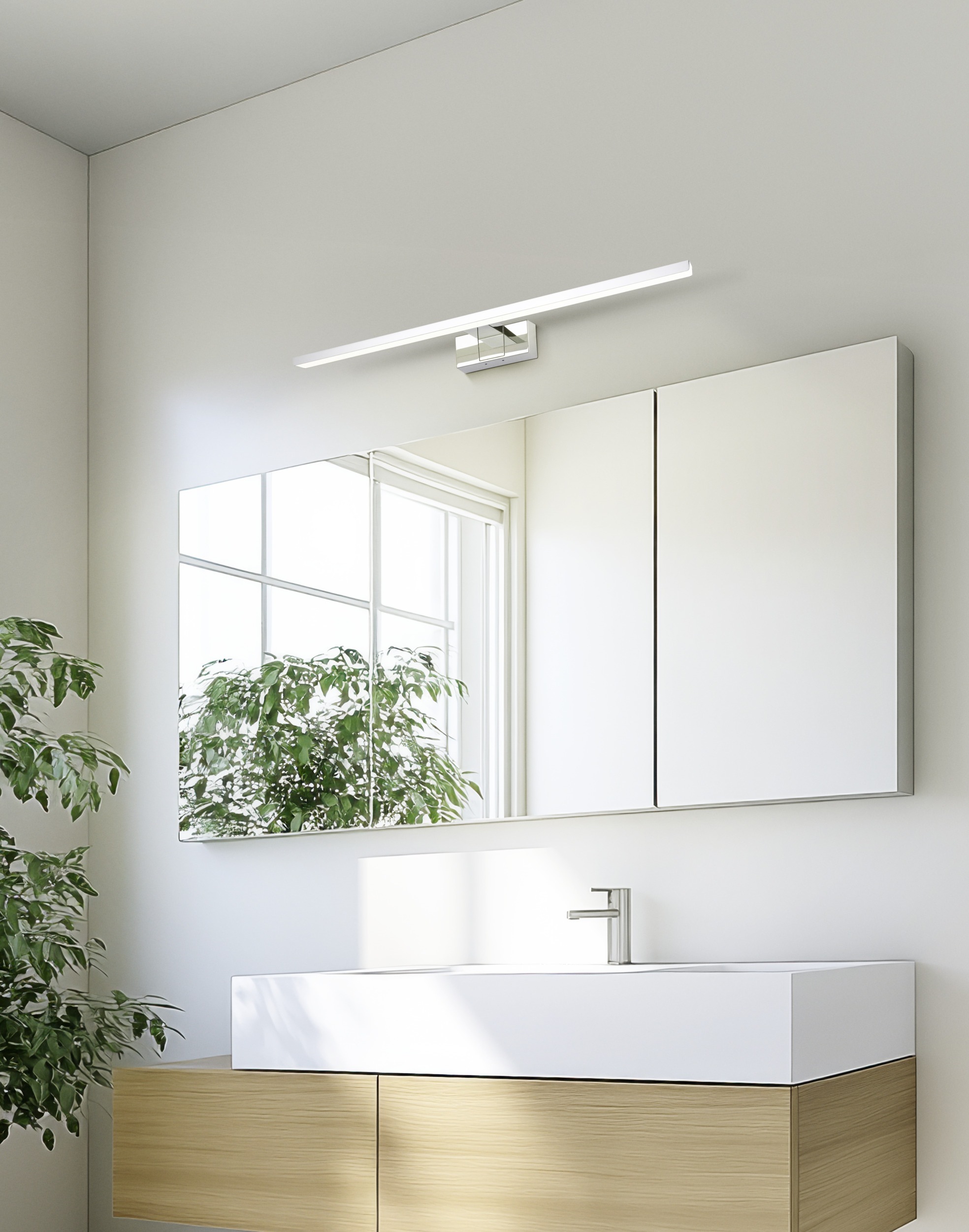 EGLO Spiegelleuchte »CONETTILLA Spiegellampe - Alu - LED - 10W - IP44« LED- günstig online kaufen