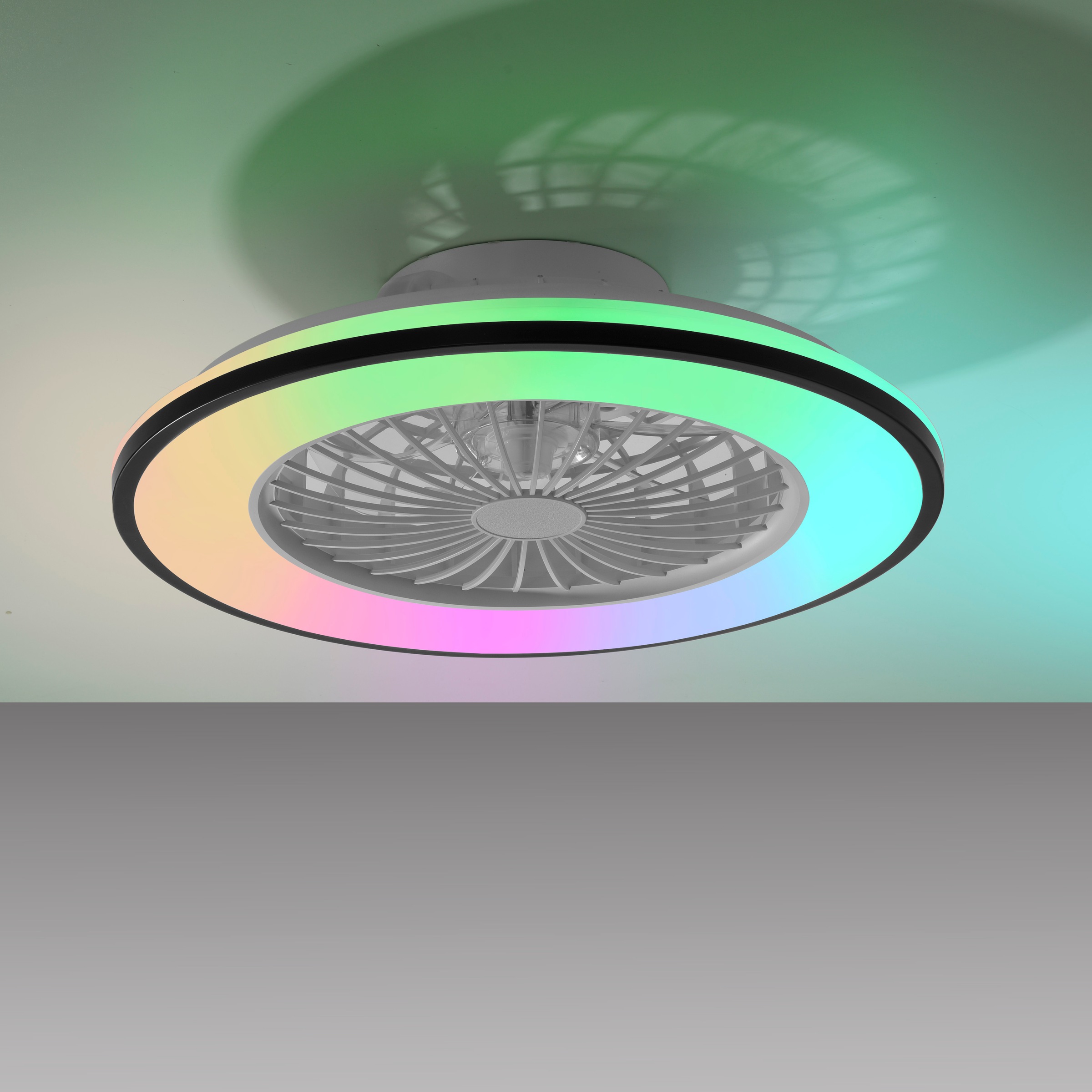 JUST LIGHT LED Deckenleuchte »LENO« LED-Board 1 Stk. RGB Ventilatorfunktion, CCT-RGB, Memoryfunktion, getrennt schaltbar