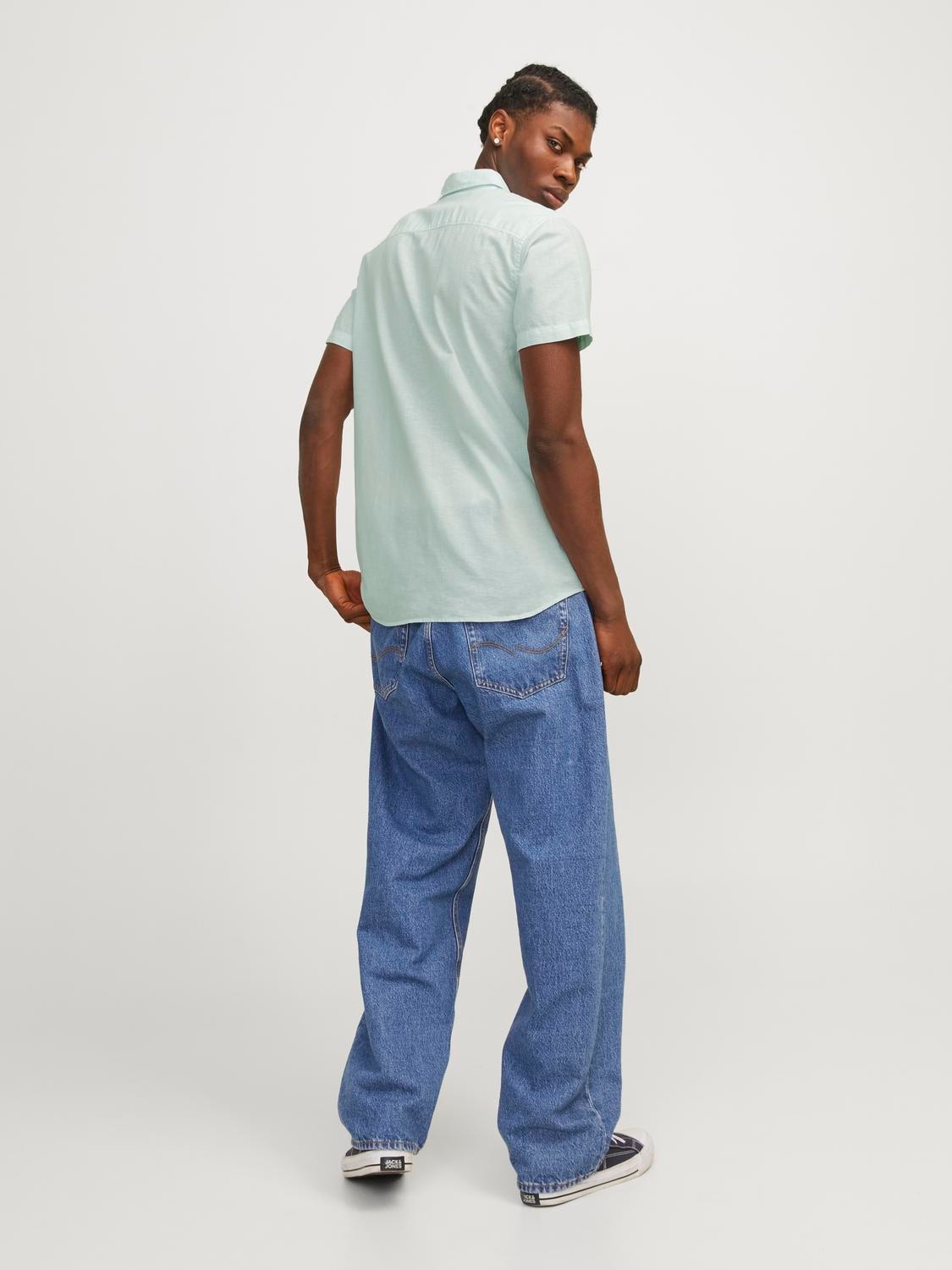 Jack & Jones Kurzarmhemd »JJESUMMER LINEN BLEND SHIRT SS SN«