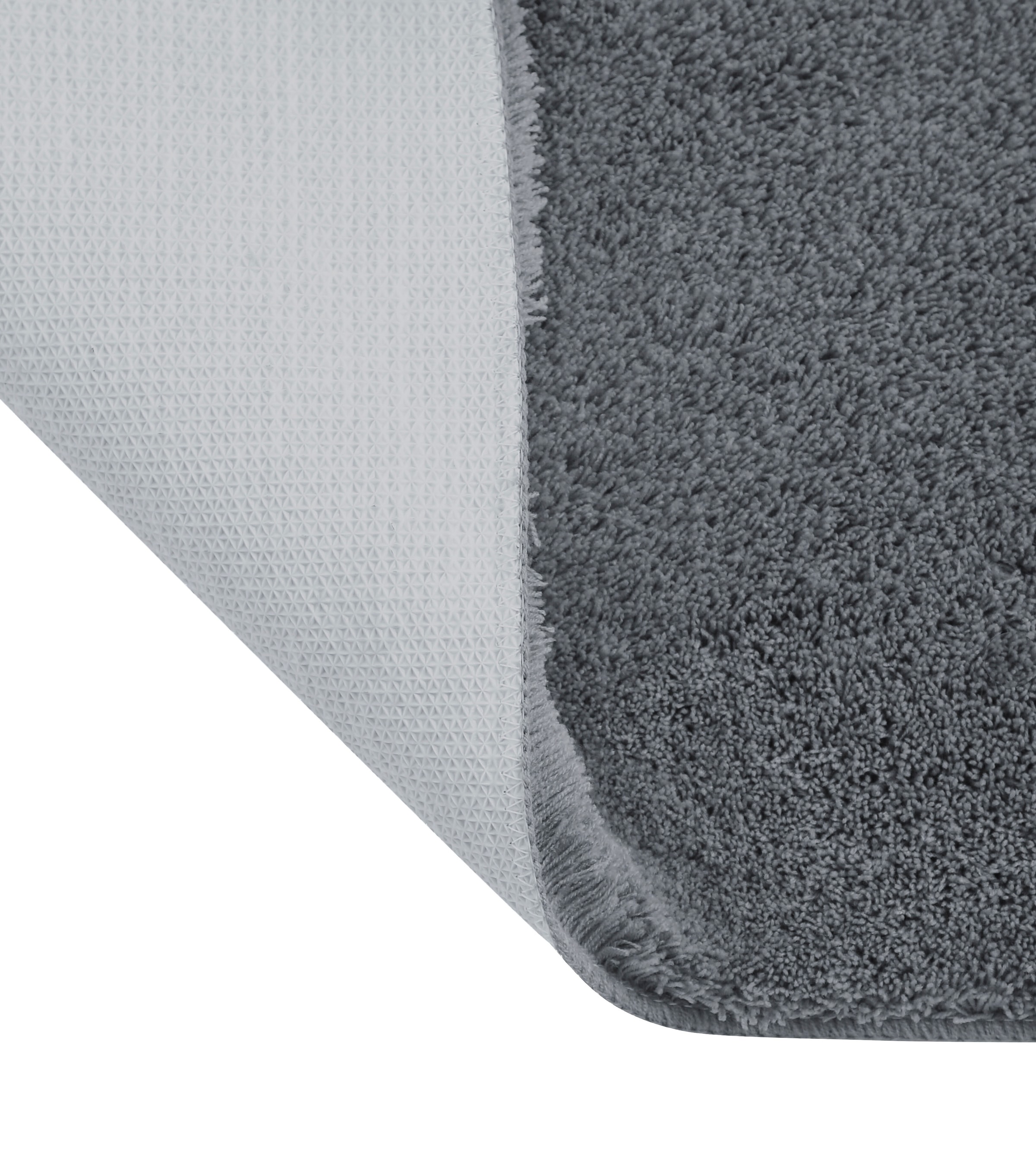 my home Badematte »Merida, Badvorleger, Badezimmer Teppich«, rutschhemmend beschichtet, fußbodenheizungsgeeignet-schnell trocknend-strapazierfähig, Badteppich, Uni Farben, rechteckig, rund & als 2-tlg. Set erhältlich