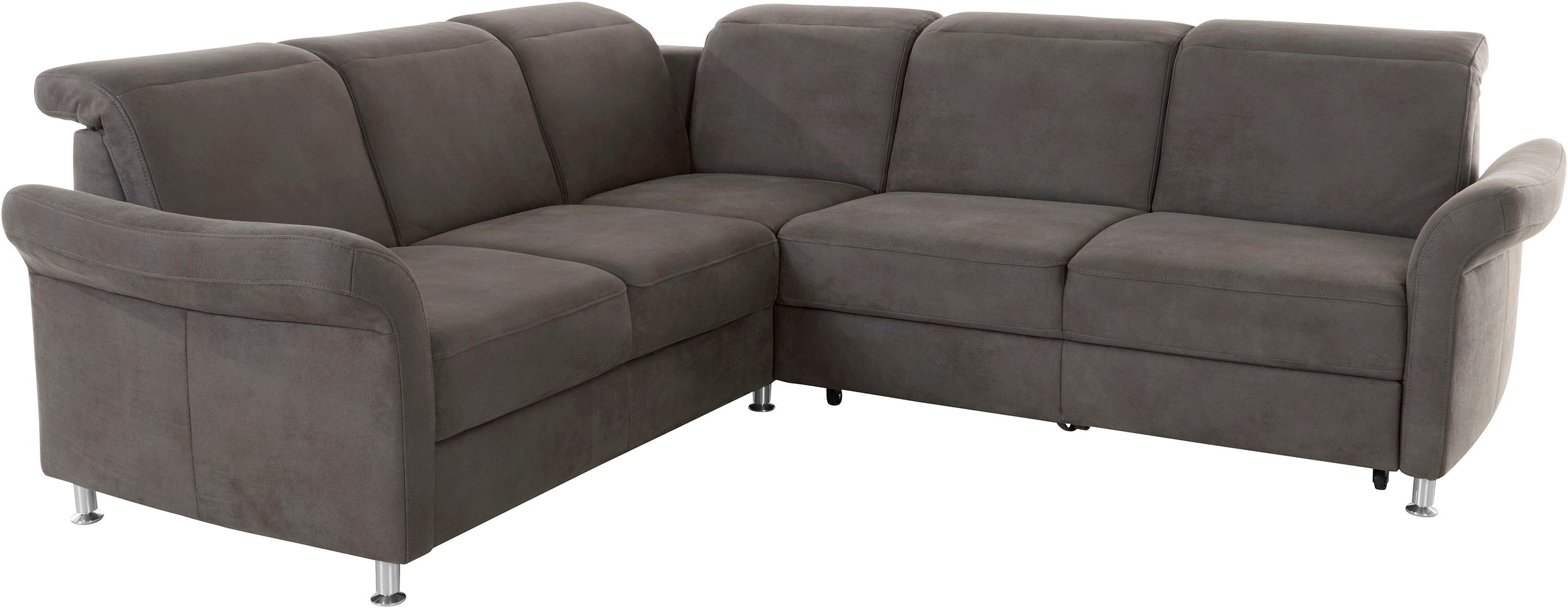 sit&more Ecksofa »Darwin L-Form«, inklusive Federkern, wahlweise mit Kopfteilverstellung, Bettfunktion
