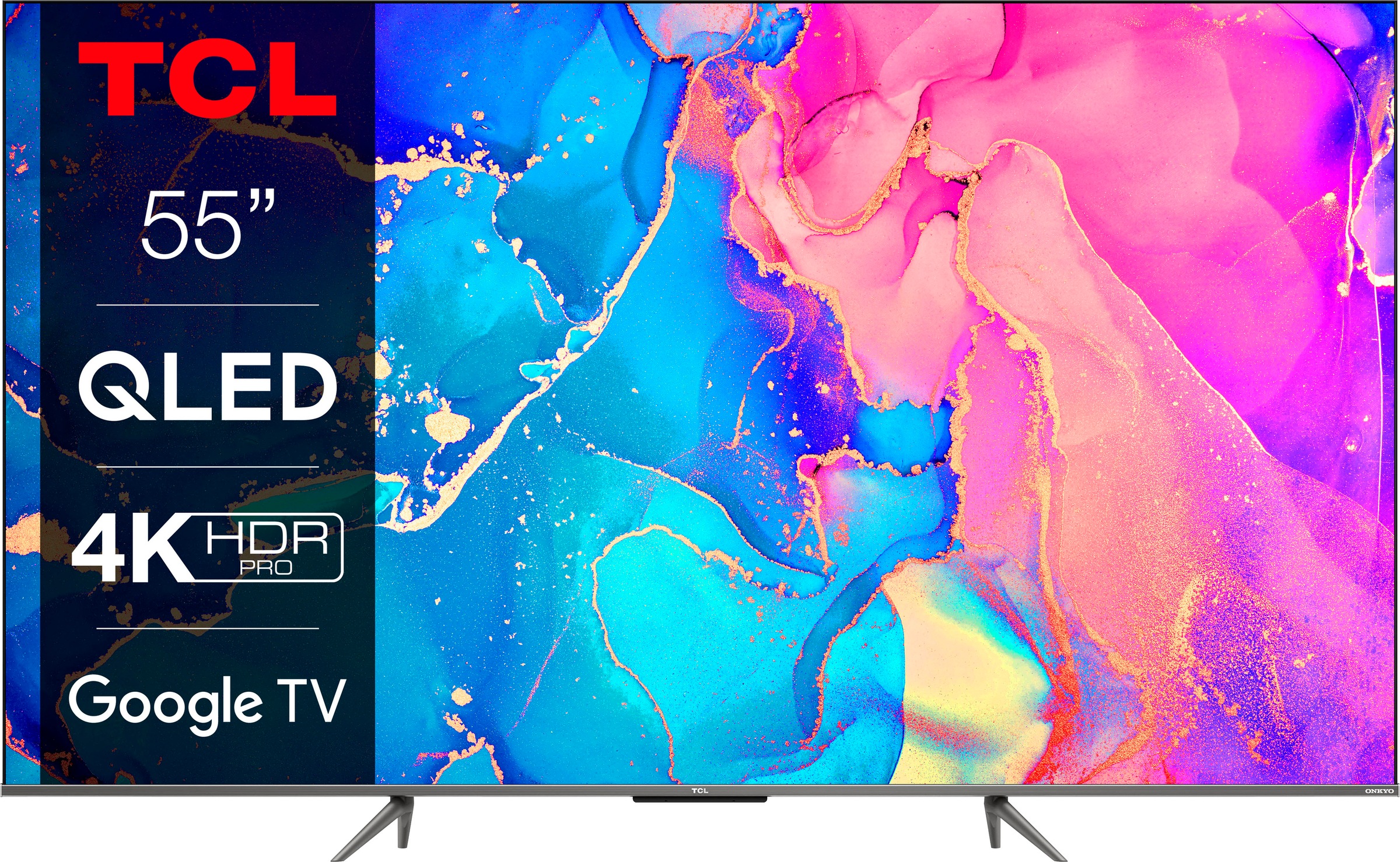 TCL QLED-Fernseher »55C631X1« 139 cm/55 ′′ Smart-TV HDR Premium, Dolby Atmos, HDMI 2.1, Metallgehäuse, ONKYO-Sound) anthrazit 2.0 ONKYO-Sound,...