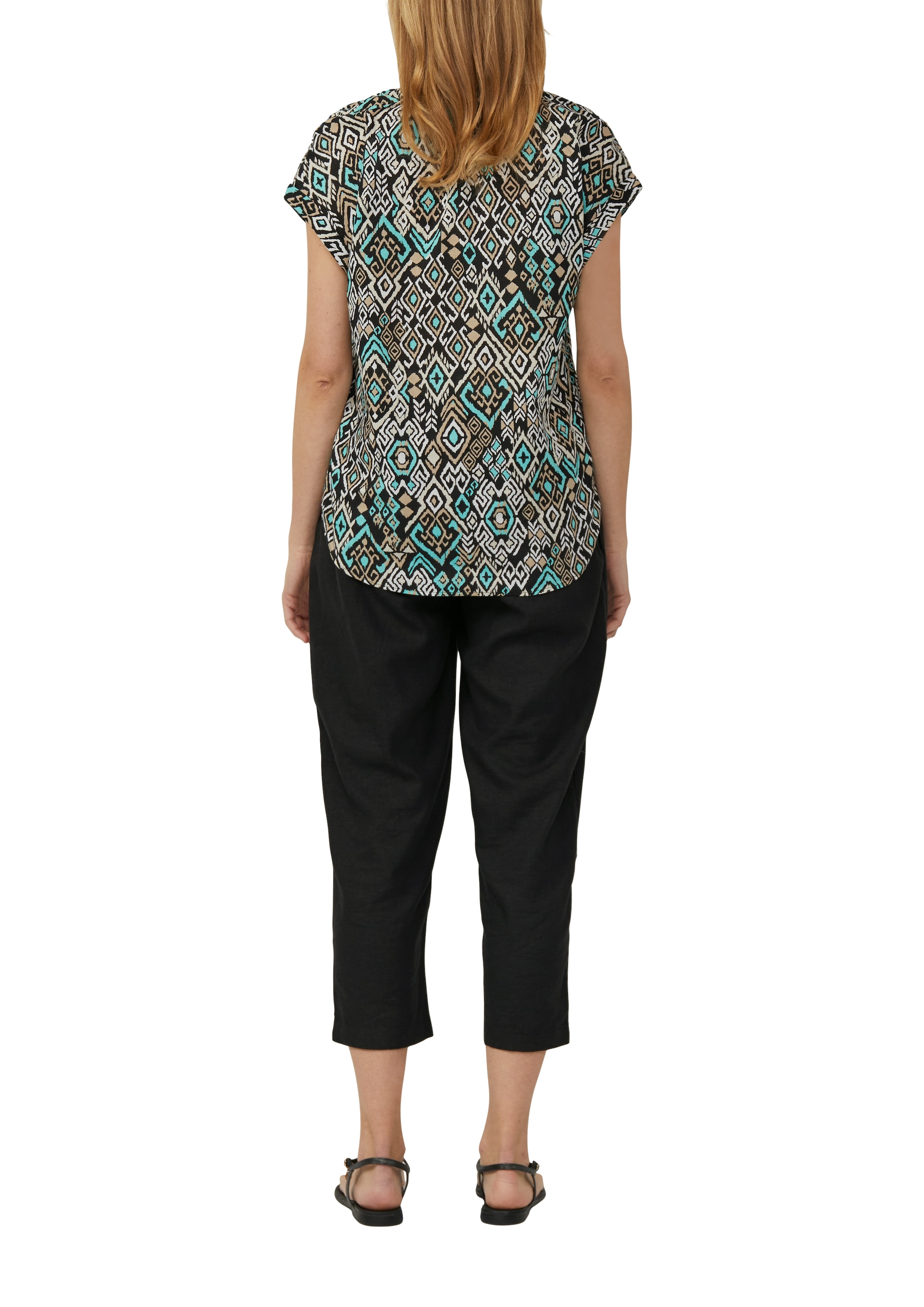 s.Oliver Klassische Bluse, mit All-Over Print