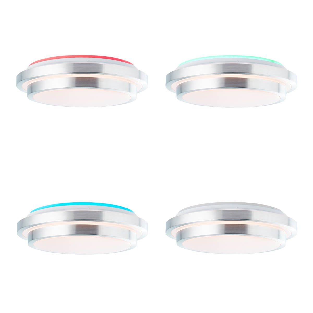Brilliant LED Deckenleuchte »Vilma«, dimmbar, cm, weiß/silber kaufen CCT, 2500 flammig-flammig, RGB-Backlight, Ø online 1 lm, Fernbed., 41