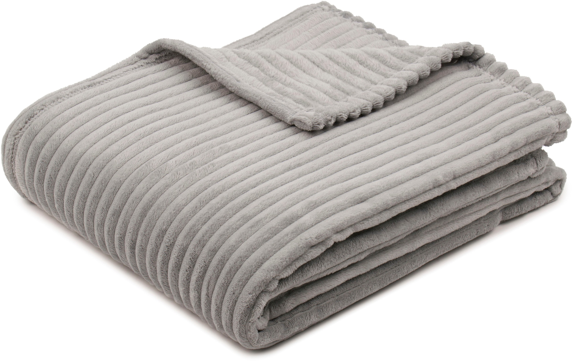 Gözze Wohndecke »Feincord Kuscheldecke«, flauschig weich und wohlig warm günstig online kaufen