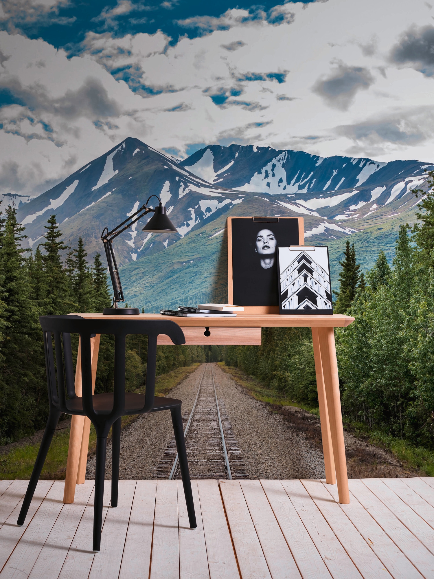 A.S. Création Vliestapete »Fototapete Eisenbahn in Berglandschaft Gleise« m günstig online kaufen