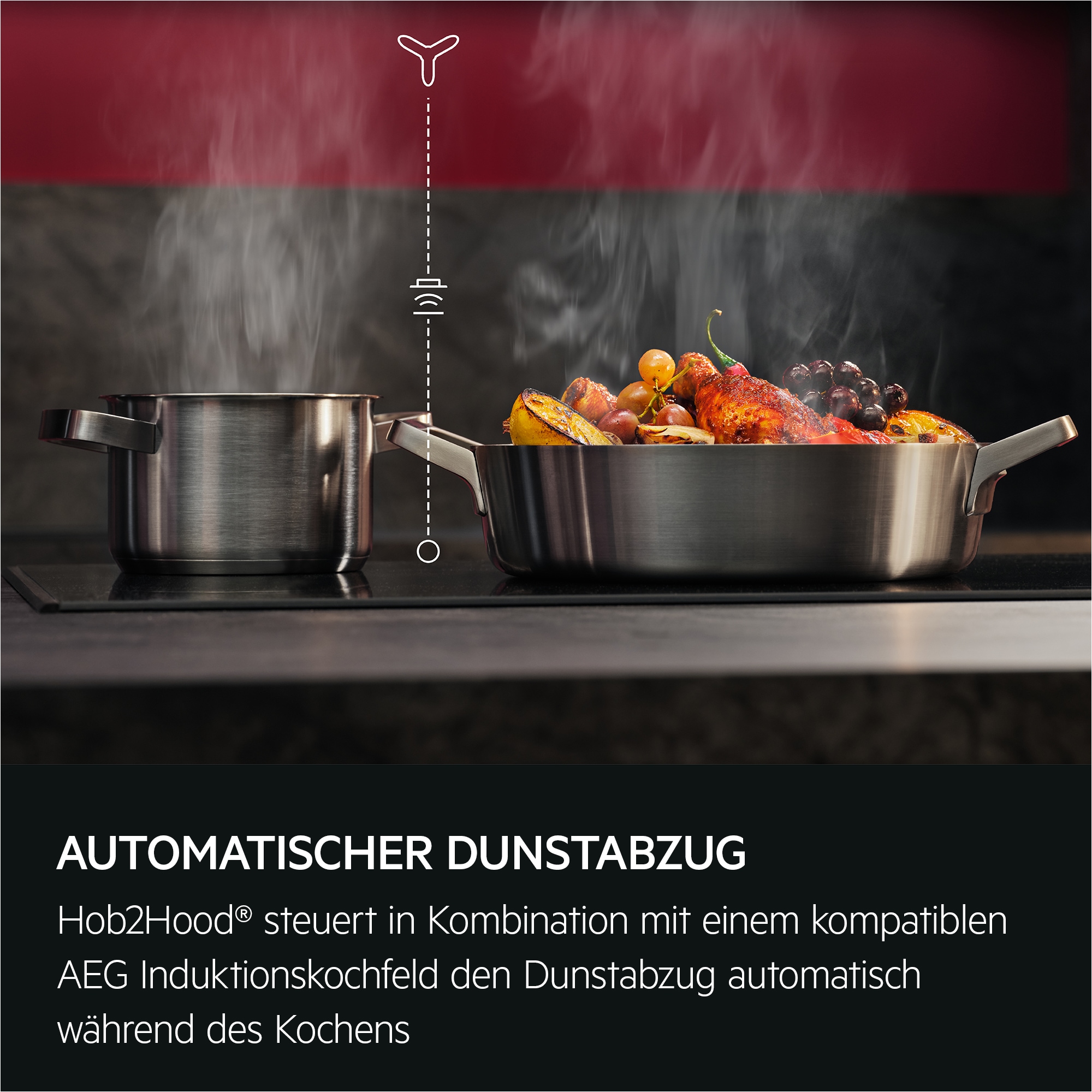 AEG Wandhaube »GB67D61HL«, Serie 6000, mit Hob2Hood®