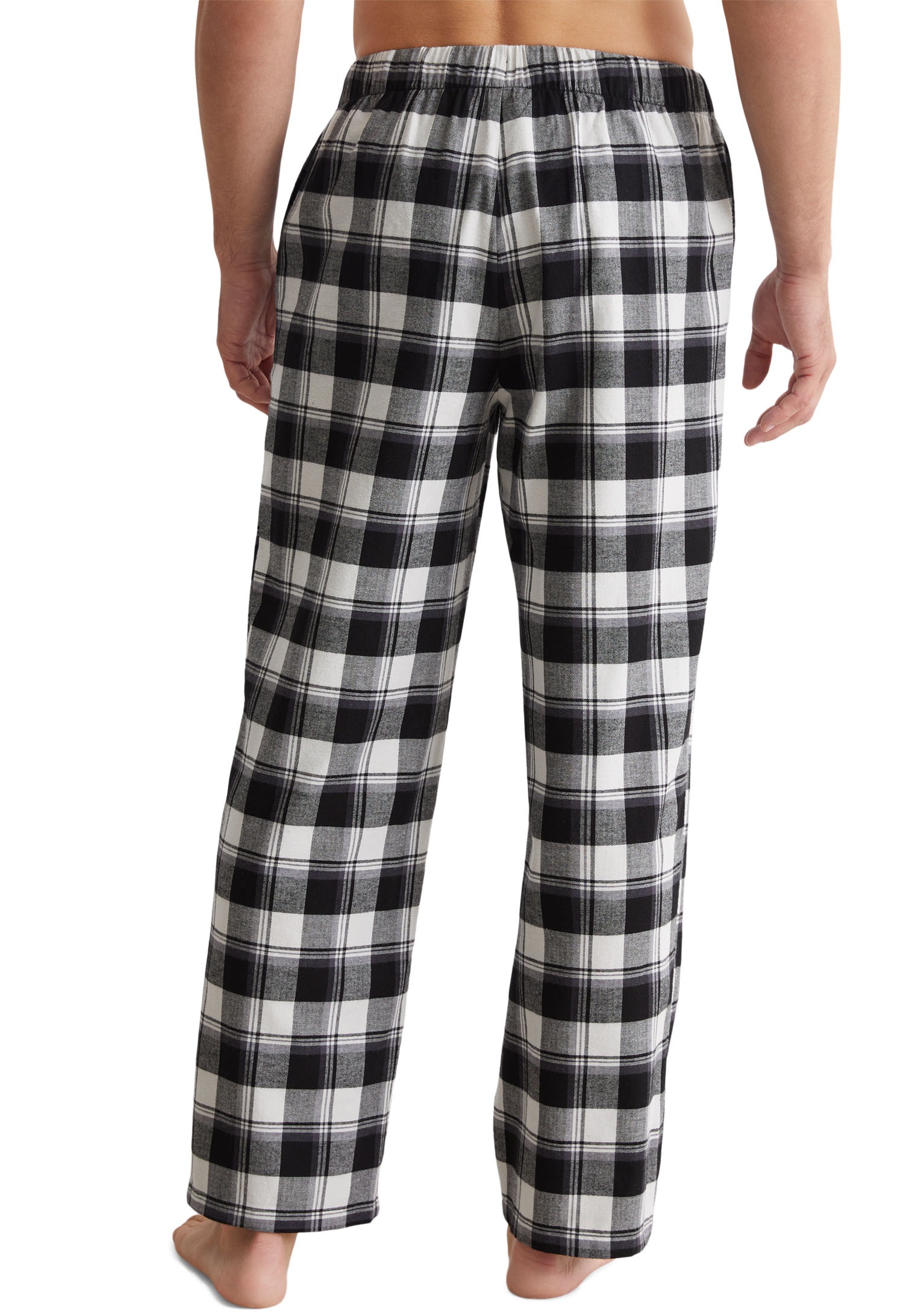 Marc O'Polo Pyjamahose »Homey Flanne«, mit Bindeband und Eingriffstaschen