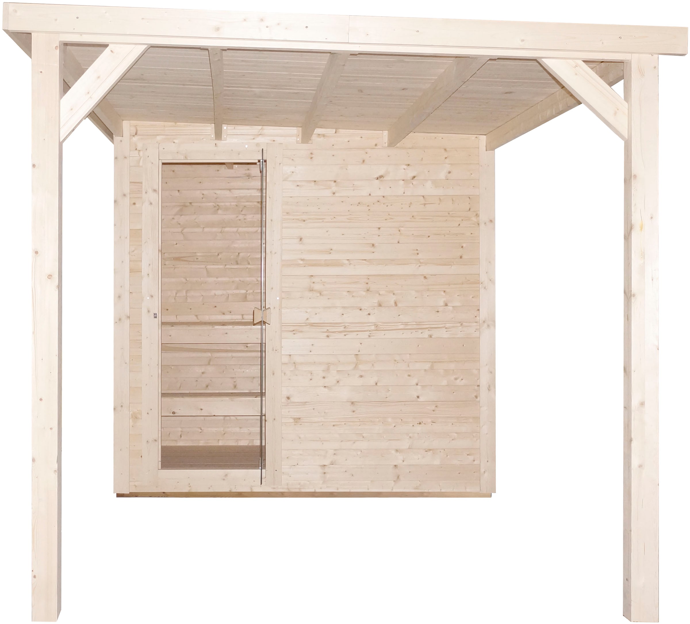 Sanotechnik Sauna »»RAUMA« Außensauna« geeignet für 5 Personen, Fichetnholz