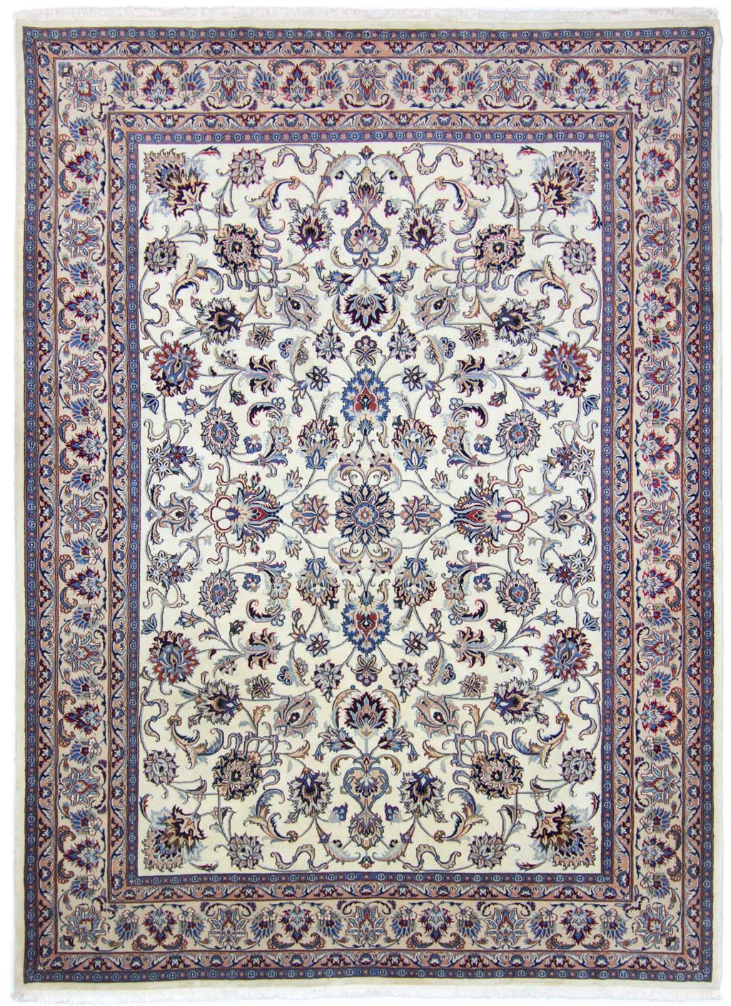 2. Bild von morgenland Wollteppich »Maschad Durchgemustert Beige 345 x 244 cm«, rechteckig, Unikat mit Zertifikat
