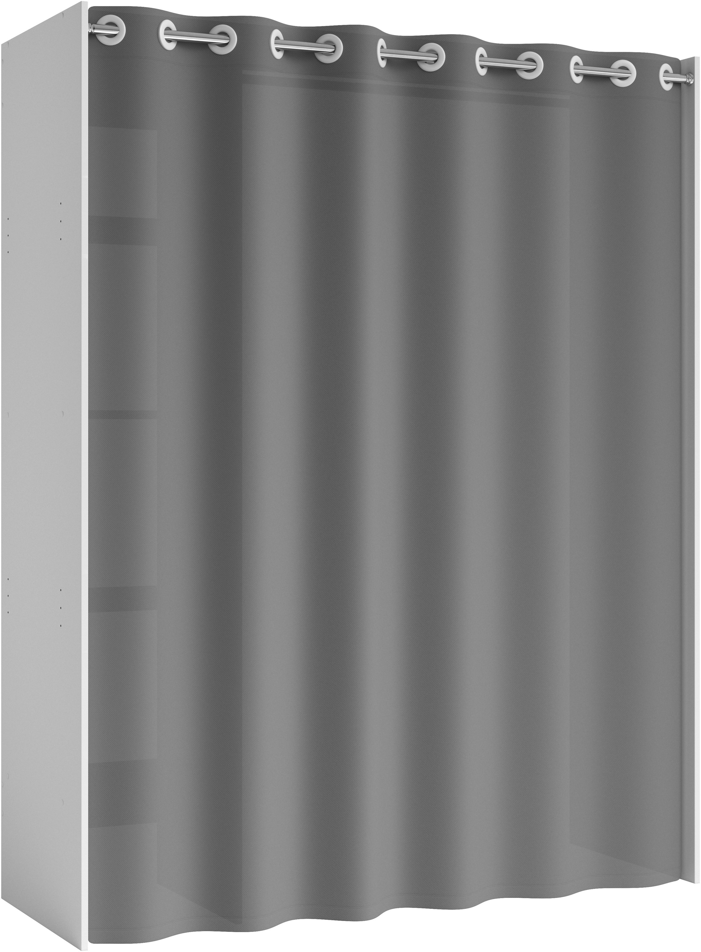 Schlafkontor Kleiderschrank "Jenke mit Stoffvorhang" Allzweckkleiderschrank günstig online kaufen