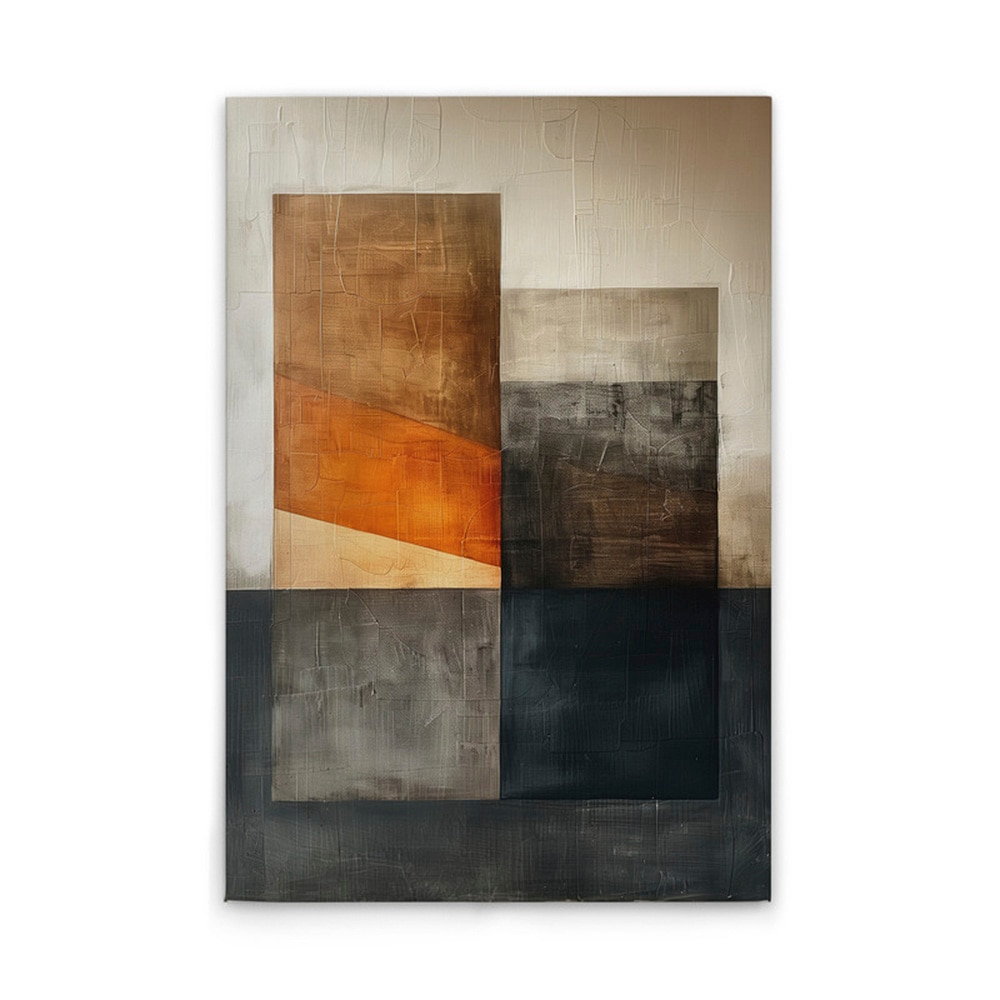 A.S. Création Leinwandbild »Block Art Areas - Wandbild Beige Orange Keilrah günstig online kaufen