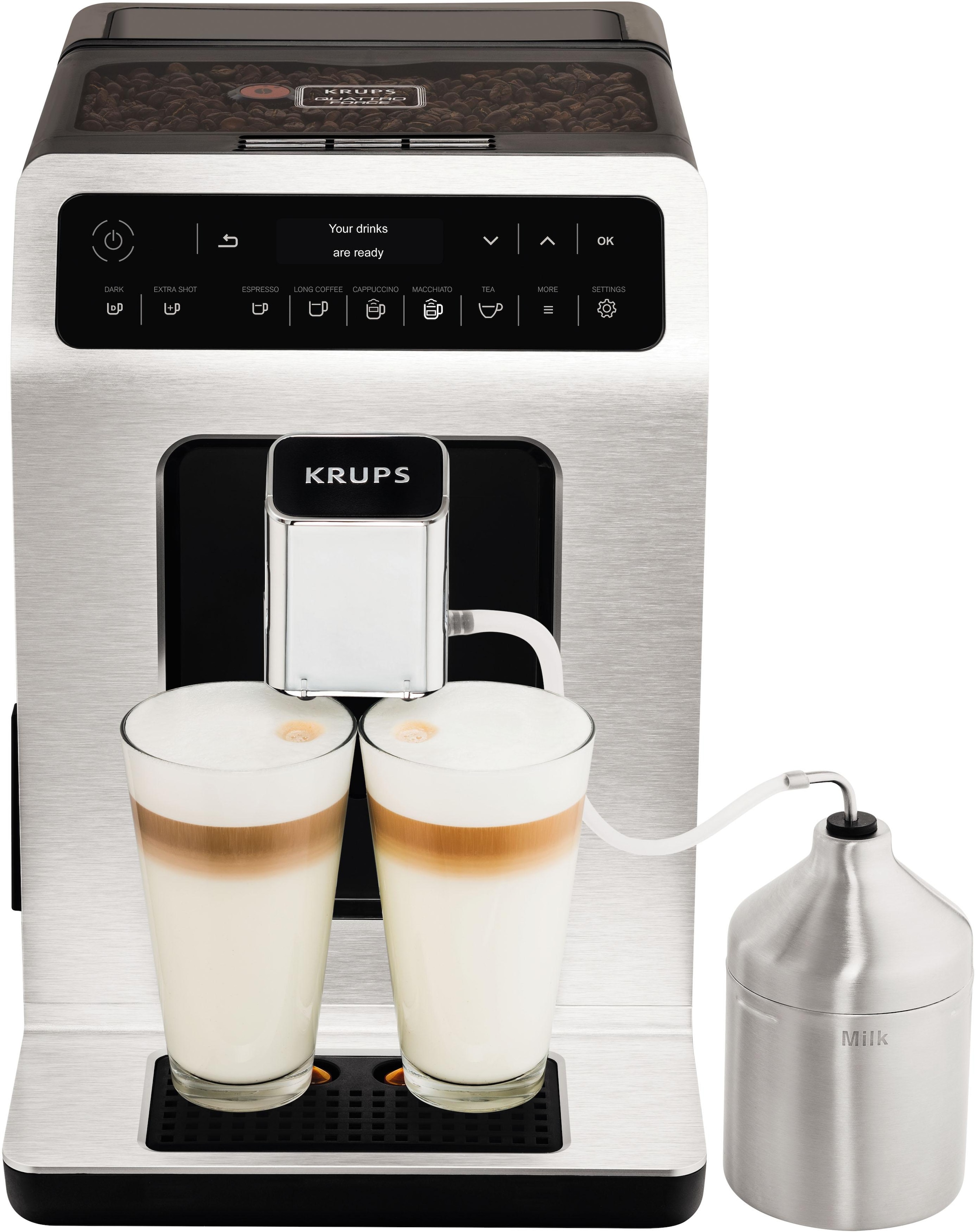 Krups Kaffeevollautomat »EA891D Evidence«, 12 Kaffee- und 3 Tee-Variationen, OLED-Display und Touchscreen