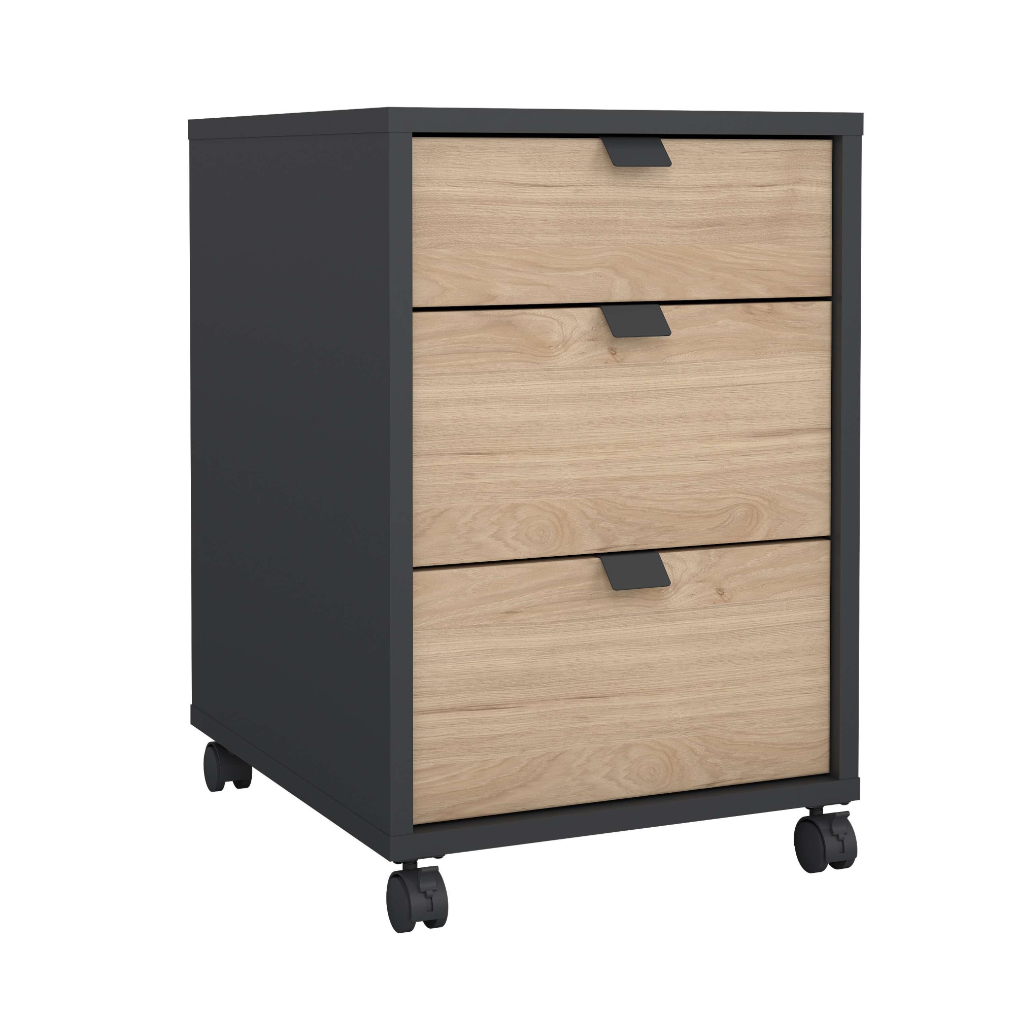INOSIGN Rollcontainer »Sign Rollwagen Rollschrank verschiebarer Transportbehälter,«, Zweifarbiges Design, 3 Schubladen, verschiebbar, Höhe 60 cm