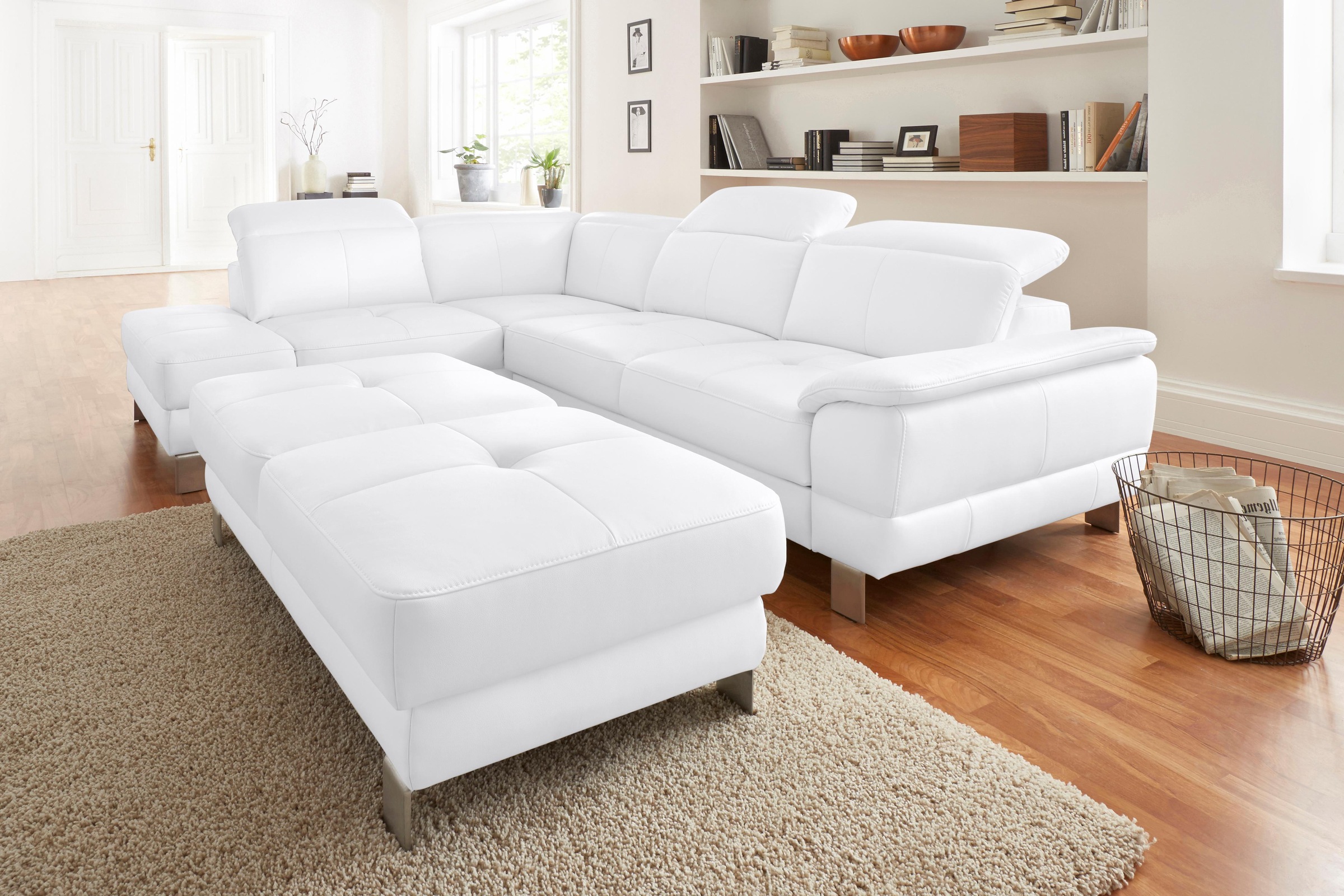 exxpo - sofa fashion Ecksofa »Mantua, bequem, inkl. Kopfteilfunktion, Breit günstig online kaufen