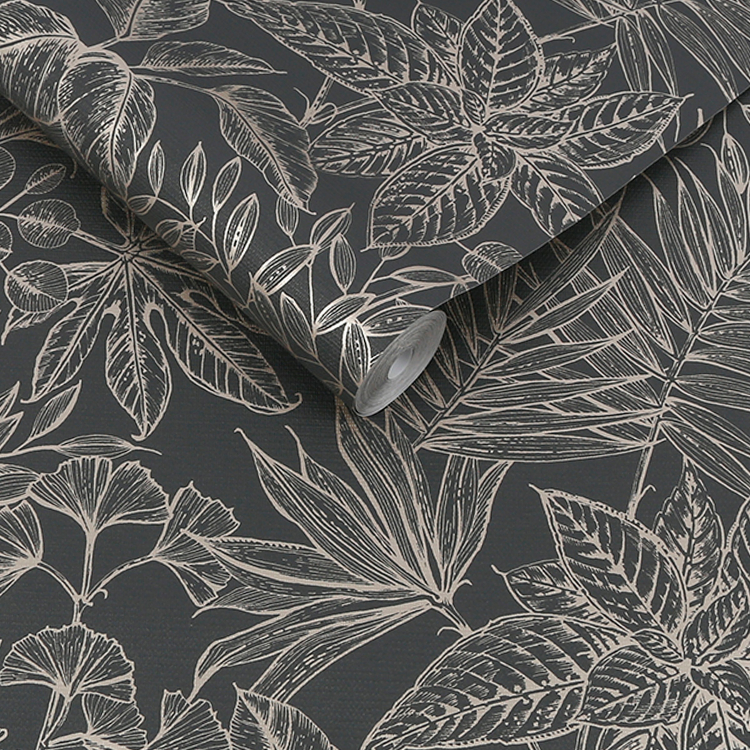 Boutique Vliestapete »Boutique - Vliestapete Paradise Onyx - 10mx52cm«, botanisch, Boutique - Vliestapete Paradise Onyx - 10mx52cm