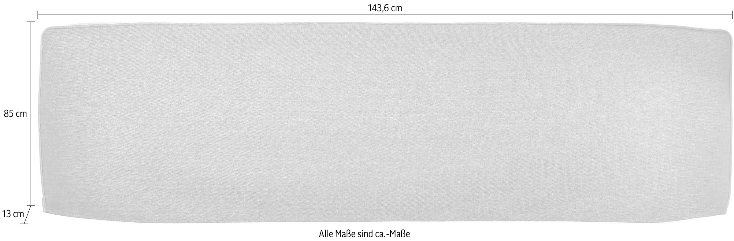 Müller SMALL LIVING Kopfteil »FLAI Polsterkopfteil«, hervorragende Ergänzung für Doppelbett »FLAI«, ohne Kopfteil