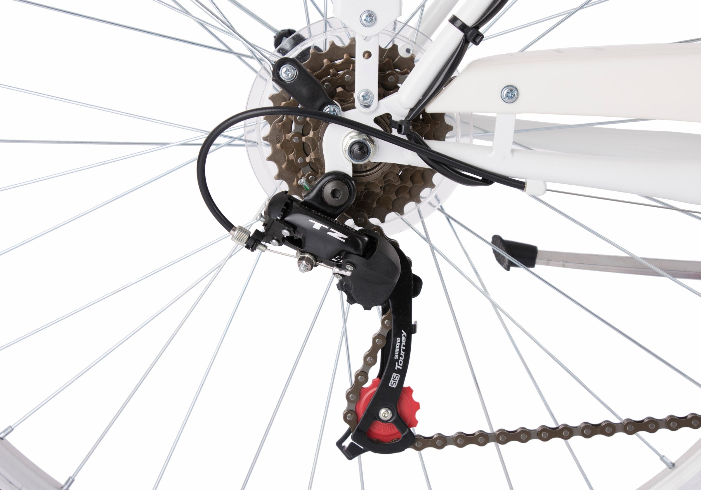 8. Bild von KS Cycling Cityrad »Stowage«, 6 Gang, Shimano, Tourney Schaltwerk, Kettenschaltung, für Damen, Kettenschaltung