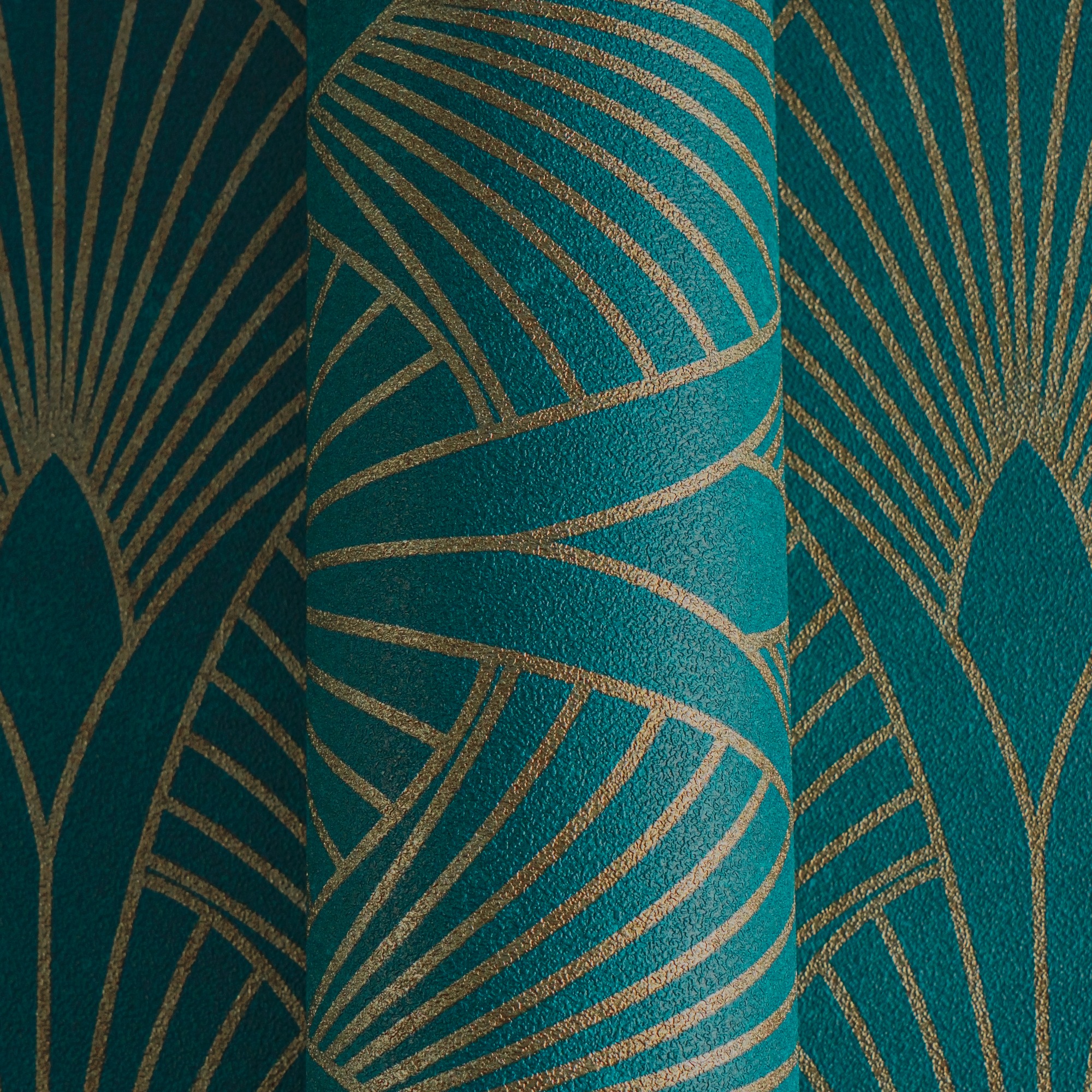 living walls Vliestapete »New Walls 50's Glam Art Deco Optik«, Barock-ornamental-gemustert, Tapete Art Deco Tapeten Wohnzimmer Schlafzimmer Küche Flur Design Büro