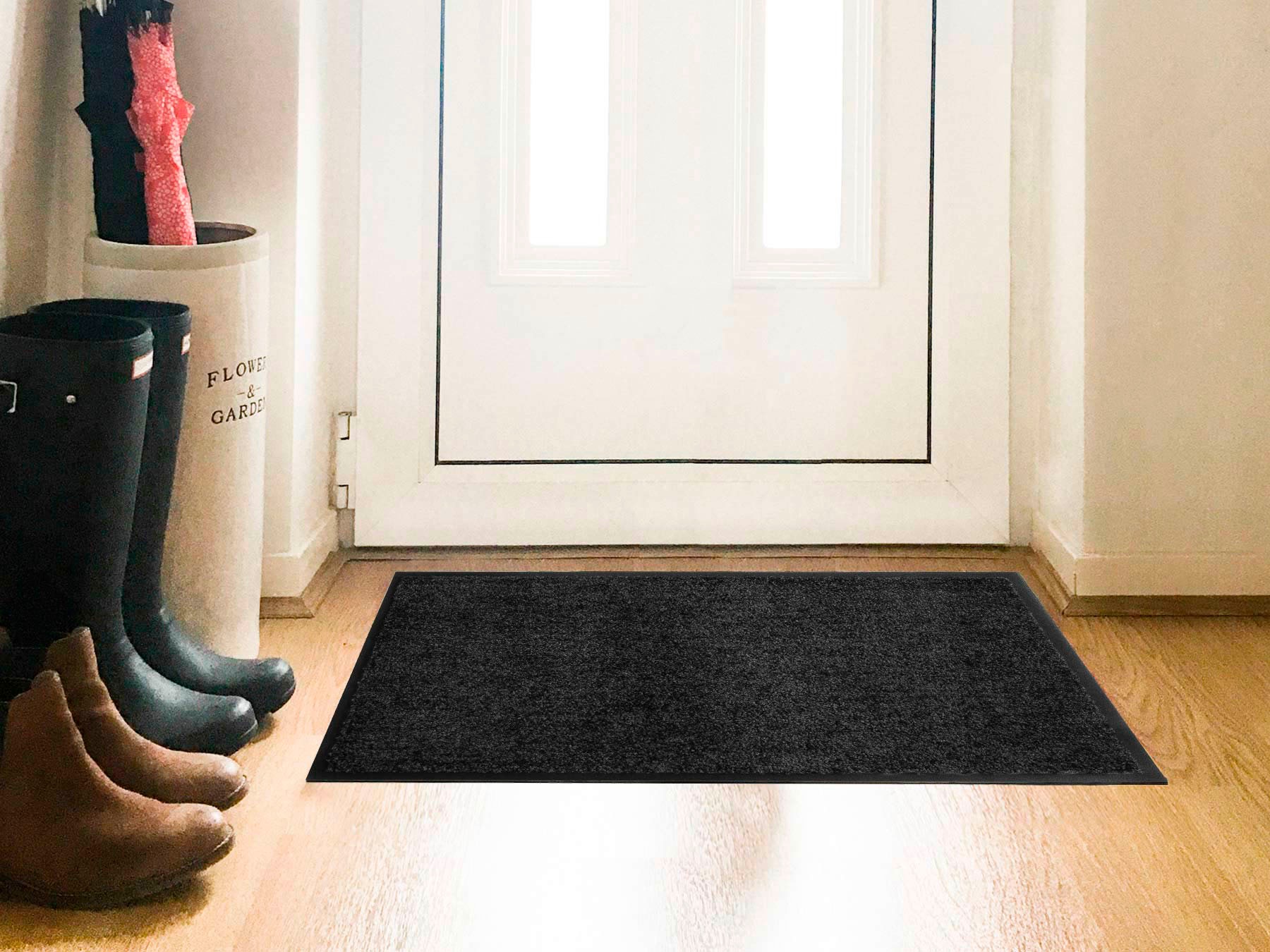 Primaflor-Ideen in Textil Fußmatte »Schmutzfangmatte CLEAN PRO, Made in Belgium«, rechteckig, 8 mm Höhe, Uni-Farben, UV-beständig, strapazierfähig, waschbar