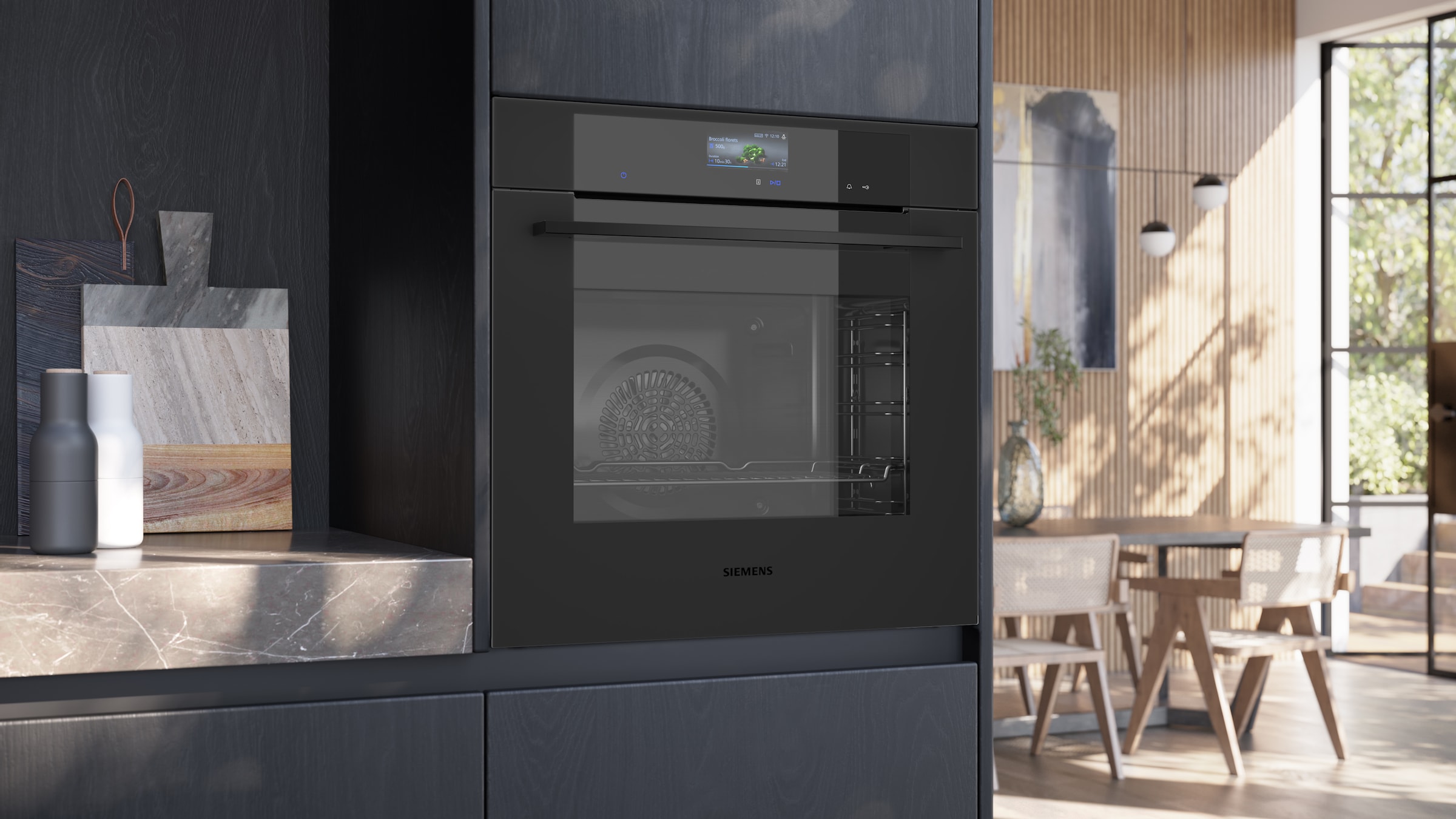 SIEMENS Pyrolyse Backofen iQ700 »HB776G1M1« mit Teleskopauszug nachrüstbar Intelligenter Backofen in Matt mit Kochassistent und Selbstreinigung