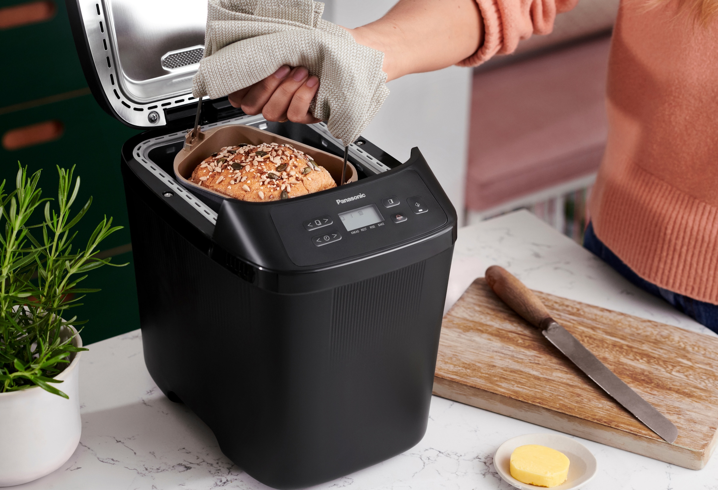 Panasonic Brotbackautomat »SD-PN100KXE«, 18 Programme, 340 W