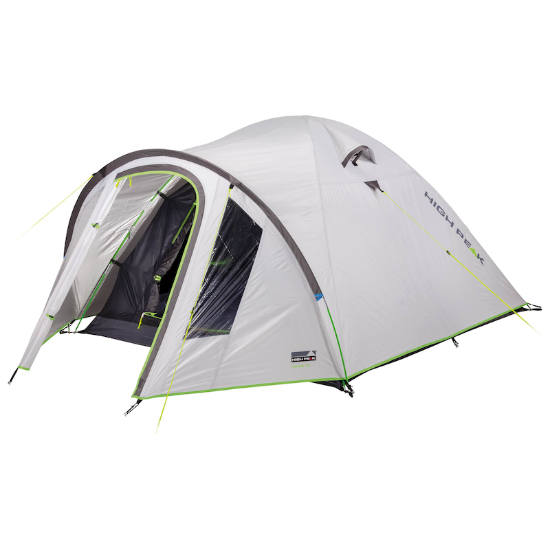 HIGH PEAK Kuppelzelt »Zelt Nevada 5.0« 5 Personen mit Transporttasche nimbus grau