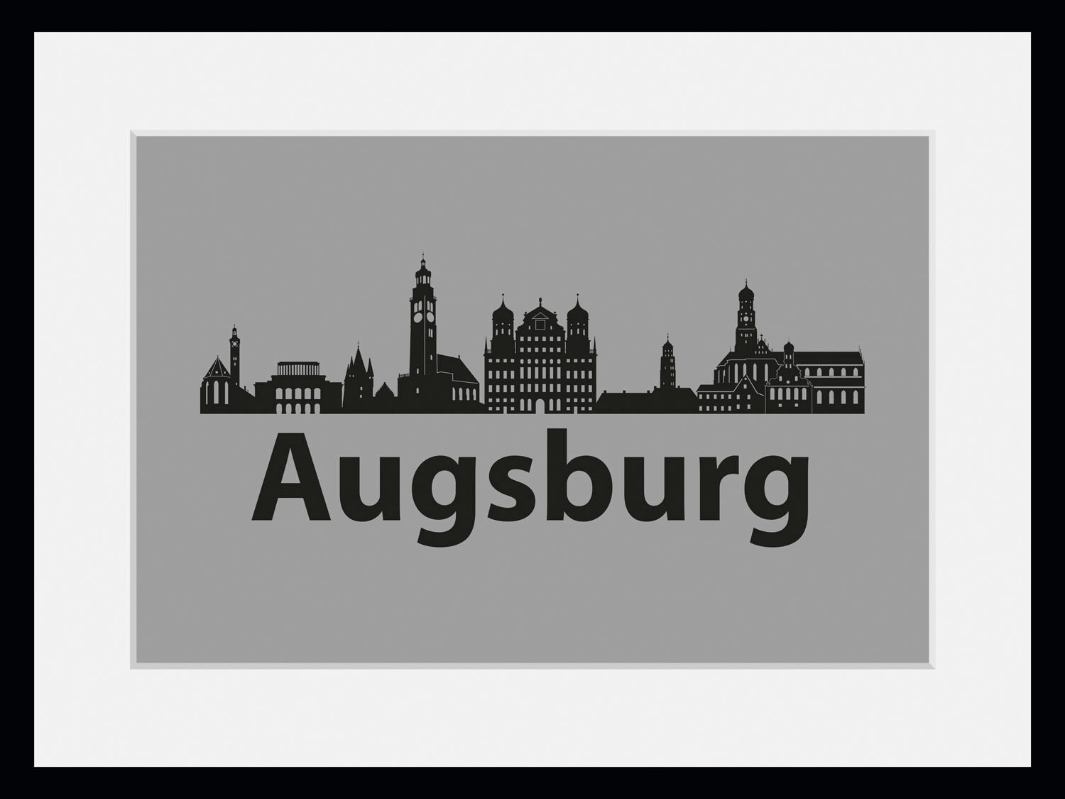 queence Bild »Augsburg Skyline«, Städte-Stadt-Deutschland-Gebäude, (1 St.), günstig online kaufen