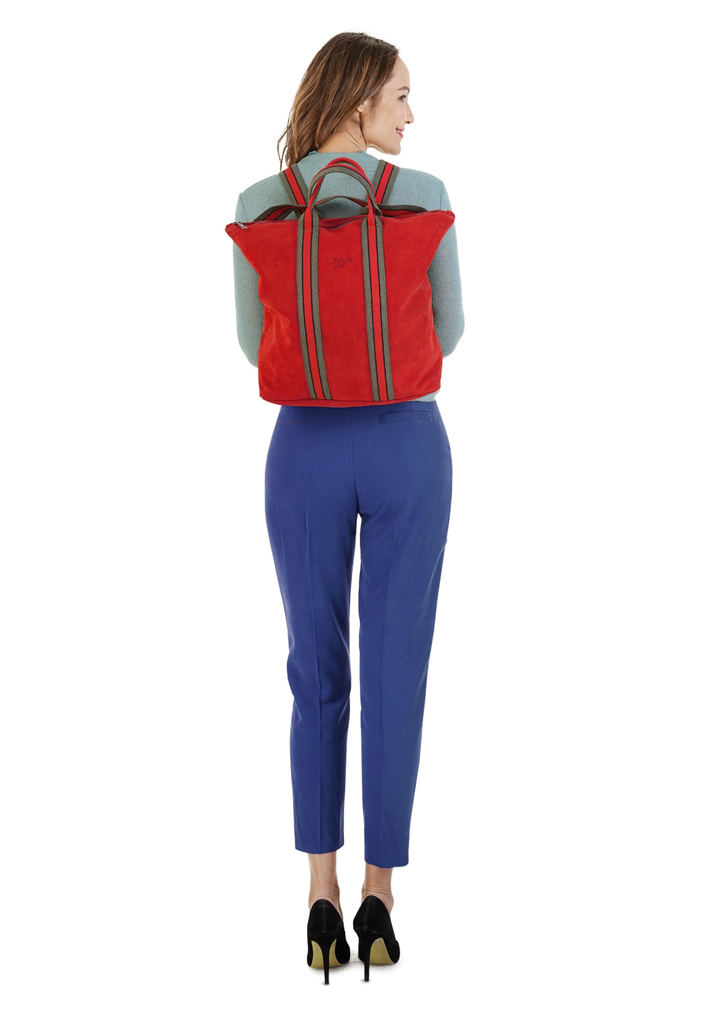 Samantha Look Cityrucksack, echt Leder, Made in Italy