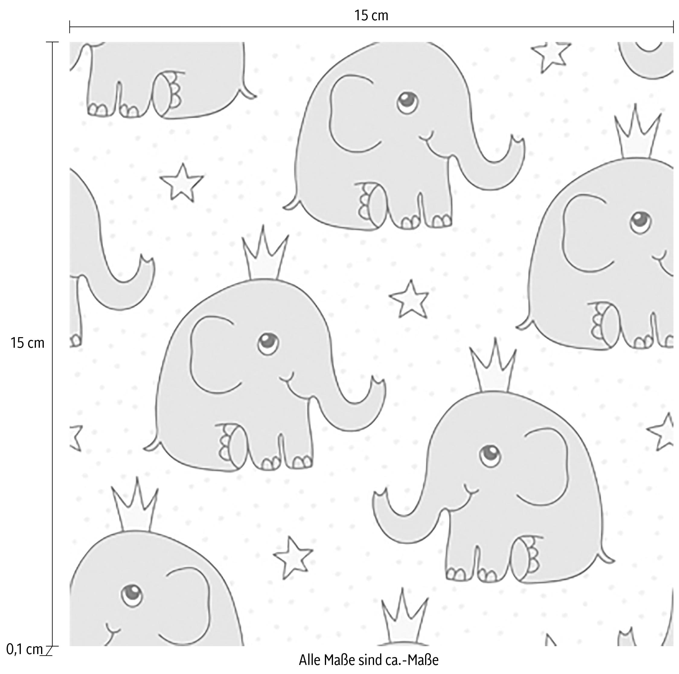 queence Fliesenaufkleber »Elefanten«, Stickerfliesen, selbstklebend, Sticker, 12er Set