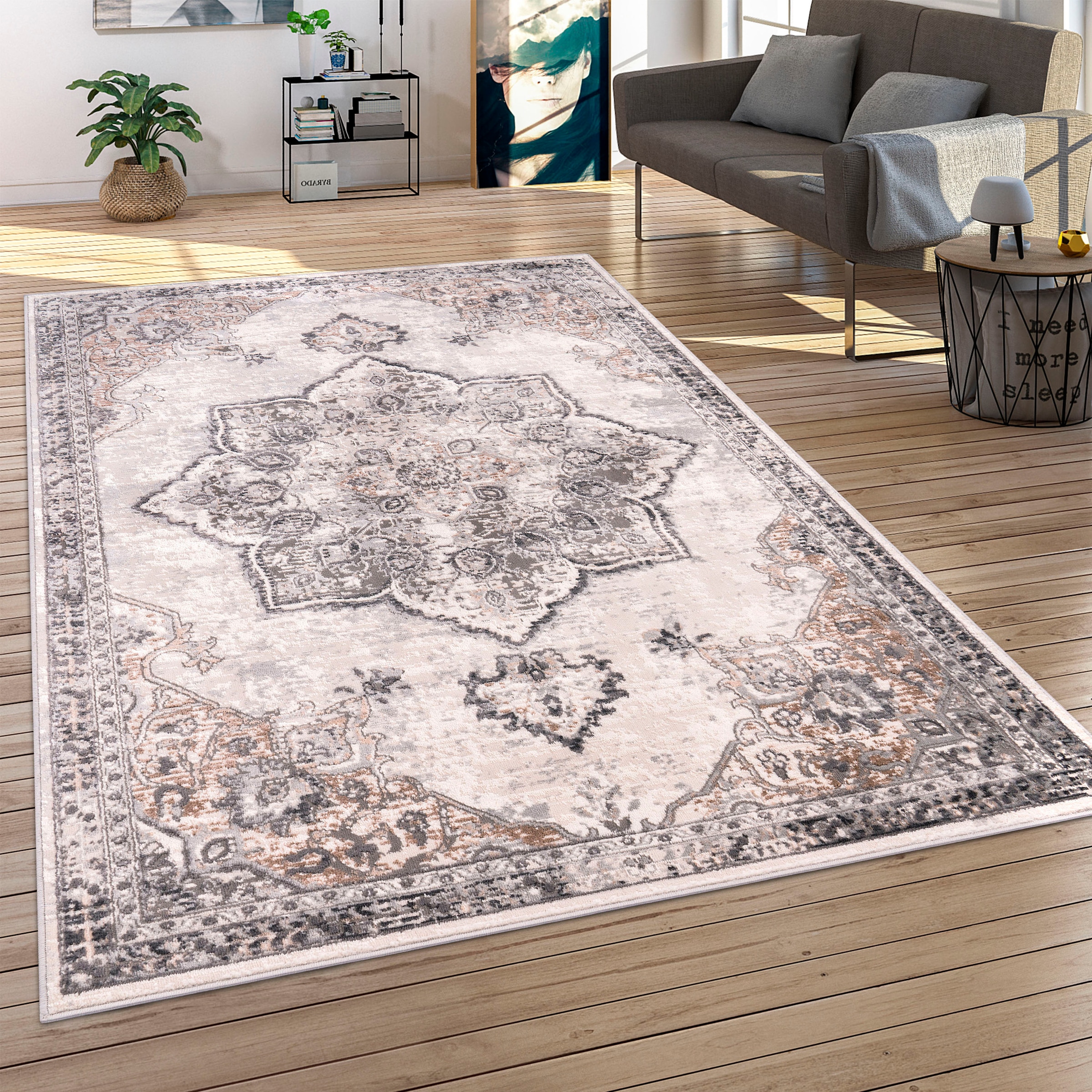 Paco Home Teppich »Foggia 773«, rechteckig, 12 mm Höhe, Kurzflor, Mandala M günstig online kaufen