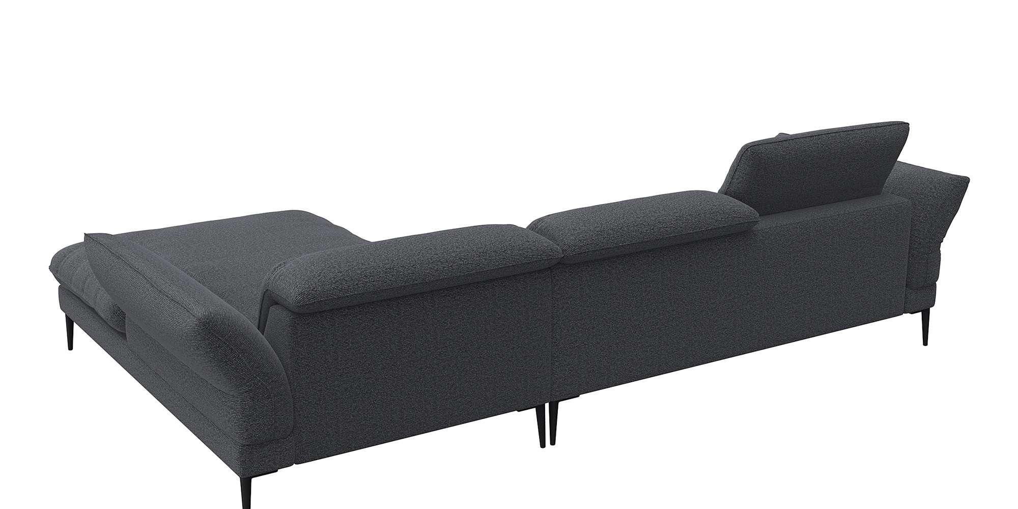 FLEXLUX Ecksofa »Salino, Funktionssofa mit Recamiere, Relaxsofa, Ecksofa«, Sofa mit Arm- und Kopfteil-Verstellungen, Kaltschaum & Stahl-Wellen