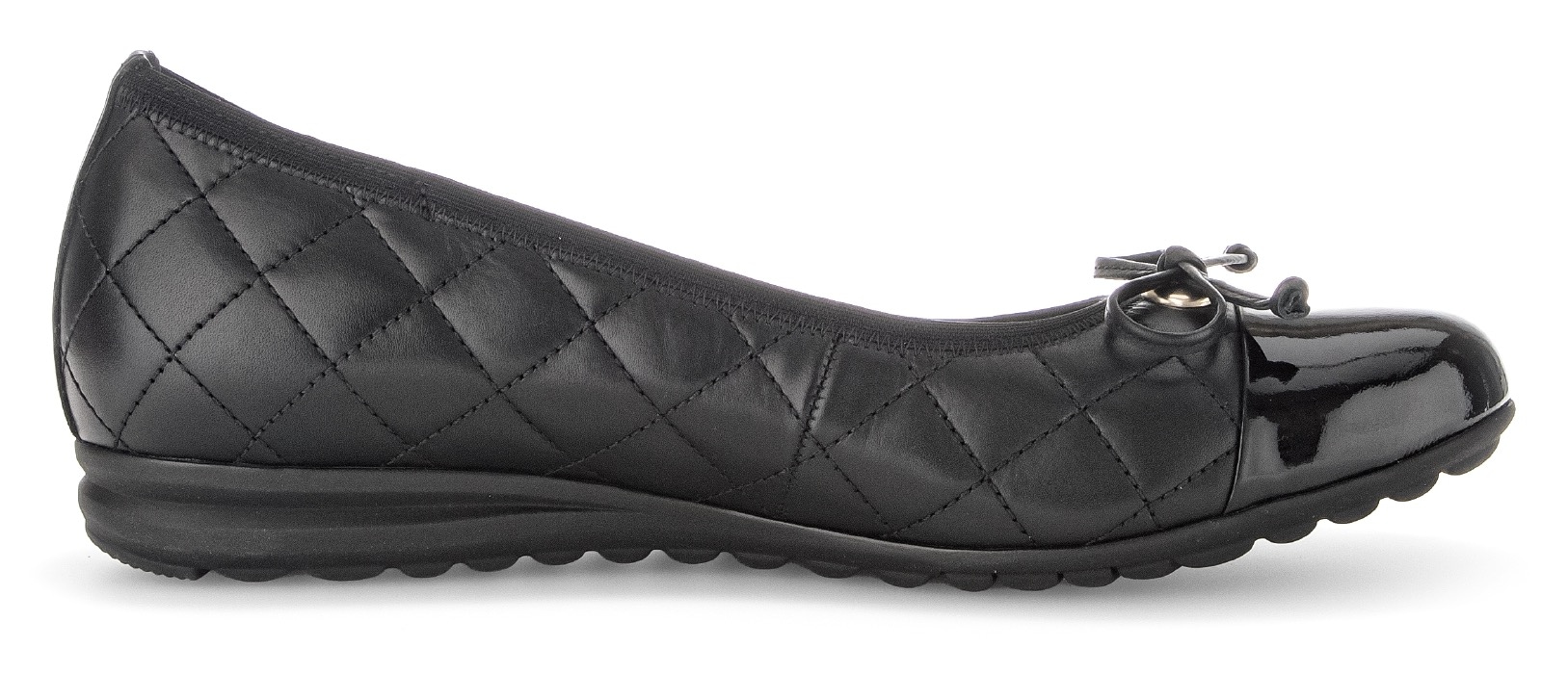 Gabor Ballerina »Florenz«, Halbschuh, Schlupfschuh, Businessschuh, Ziersteppungen, Weite G