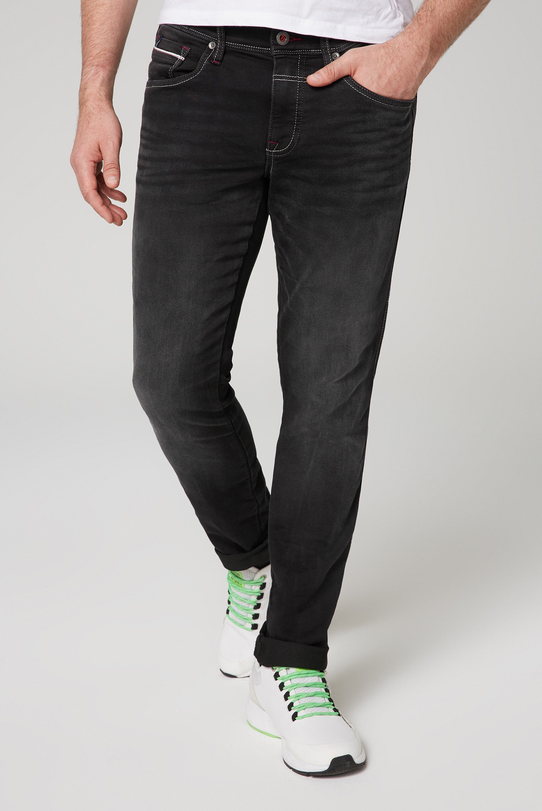 CAMP DAVID Regular-fit-Jeans, mit Used-Waschung